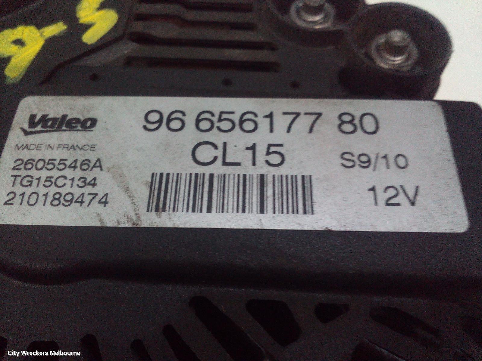 PEUGEOT EXPERT ALTERNATOR, DIESEL, 2.0, TURBO, G9, 09/2008 - 01/2015