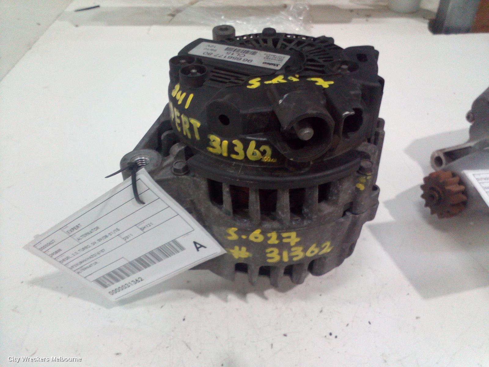 PEUGEOT EXPERT ALTERNATOR, DIESEL, 2.0, TURBO, G9, 09/2008 - 01/2015