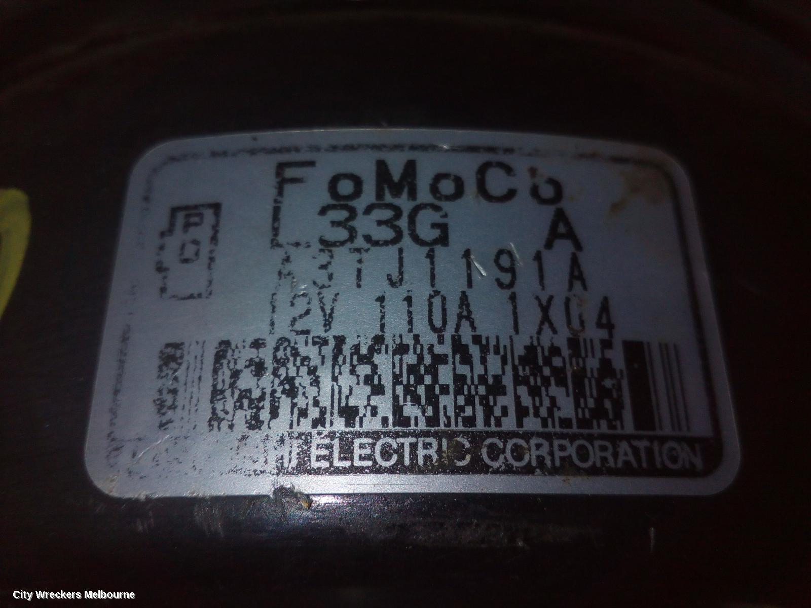 MAZDA CX7 ALTERNATOR, PETROL, 2.5, L5, ER, 10/2009 - 02/2012