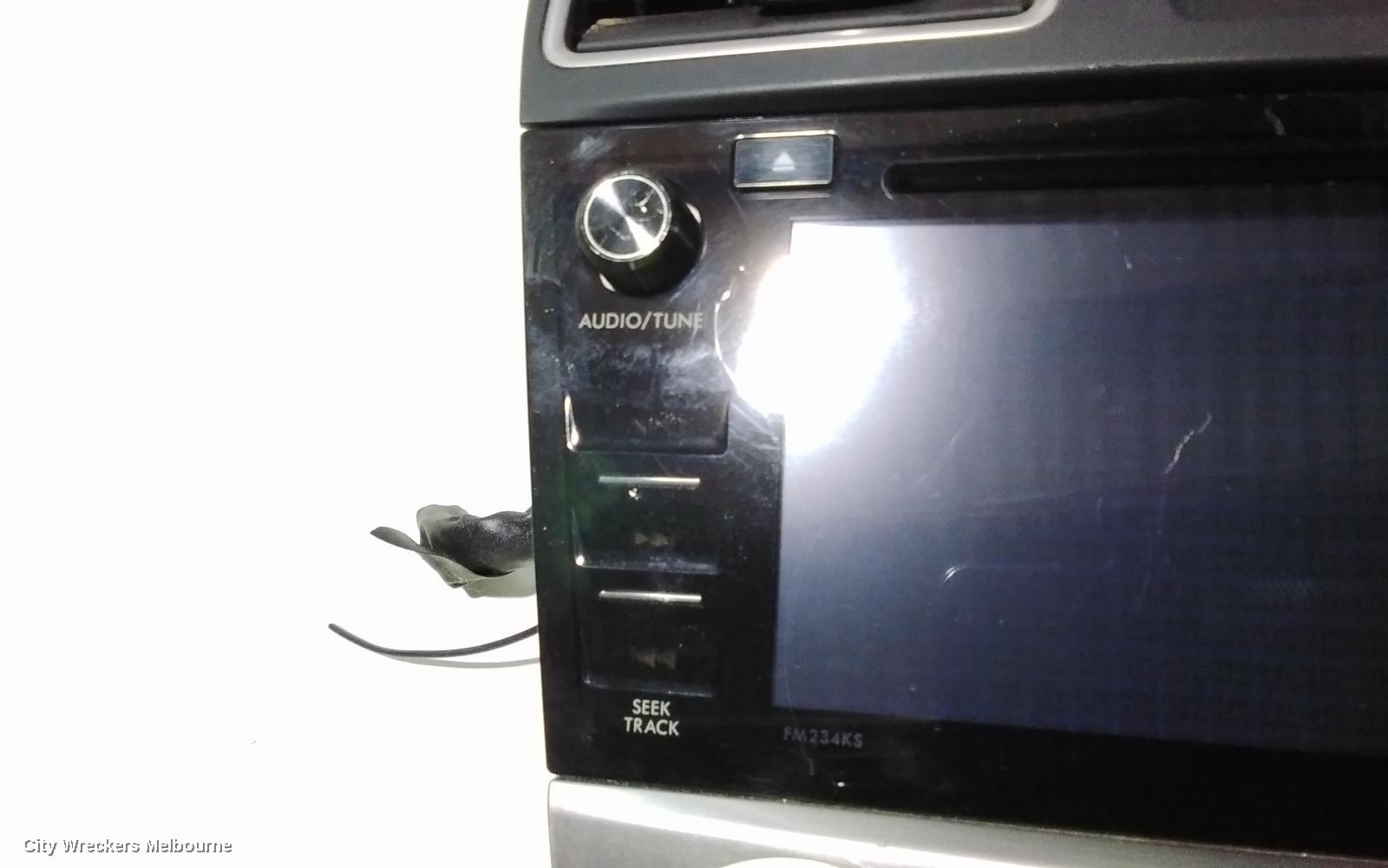 SUBARU XV RADIO/CD/DVD/SAT/TV, 6.1IN TOUCHSCREEN, W/ SAT NAV, P/N ON FACE FM234KS, G4X, 08/2011 - 04/2015