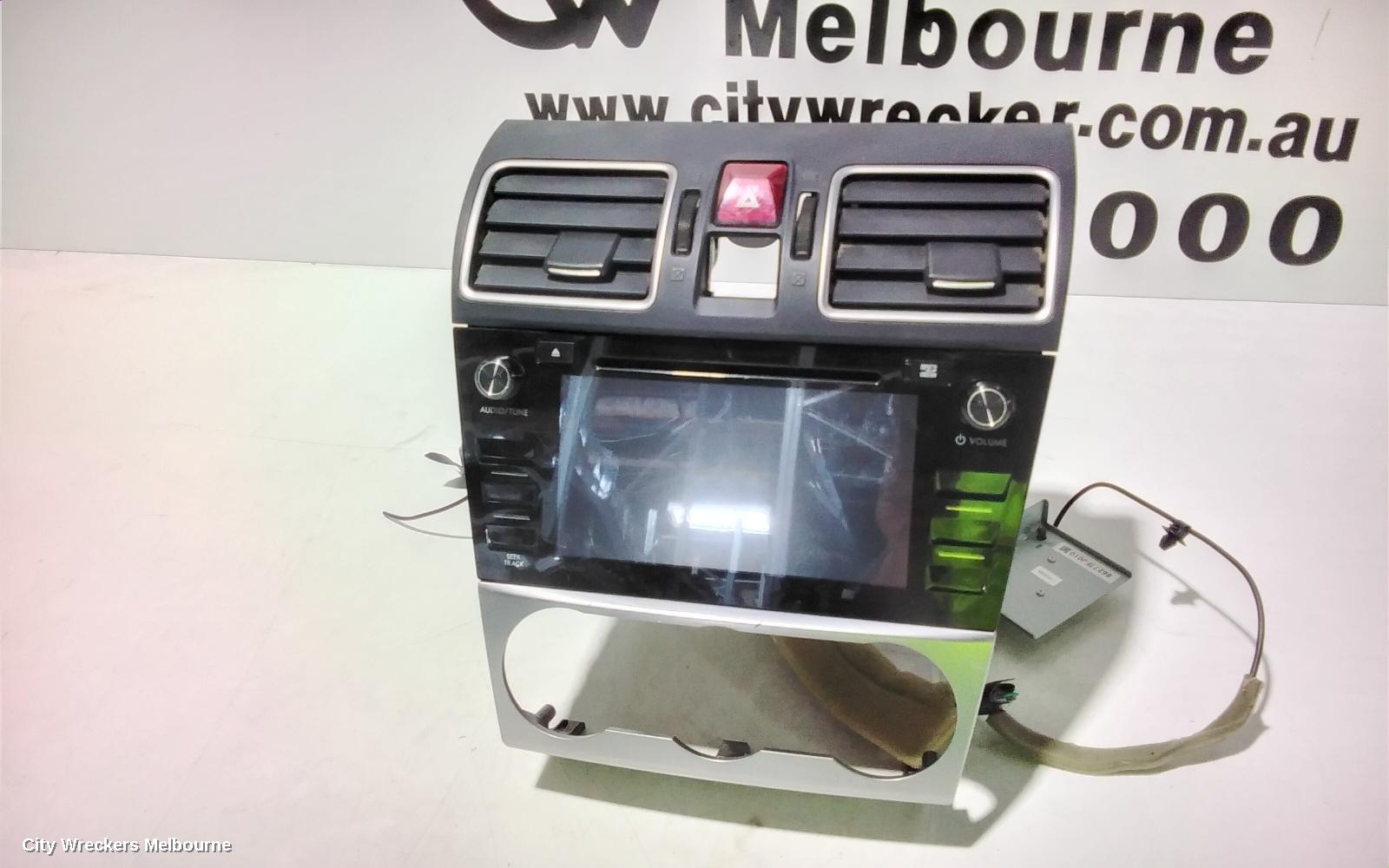 SUBARU XV RADIO/CD/DVD/SAT/TV, 6.1IN TOUCHSCREEN, W/ SAT NAV, P/N ON FACE FM234KS, G4X, 08/2011 - 04/2015