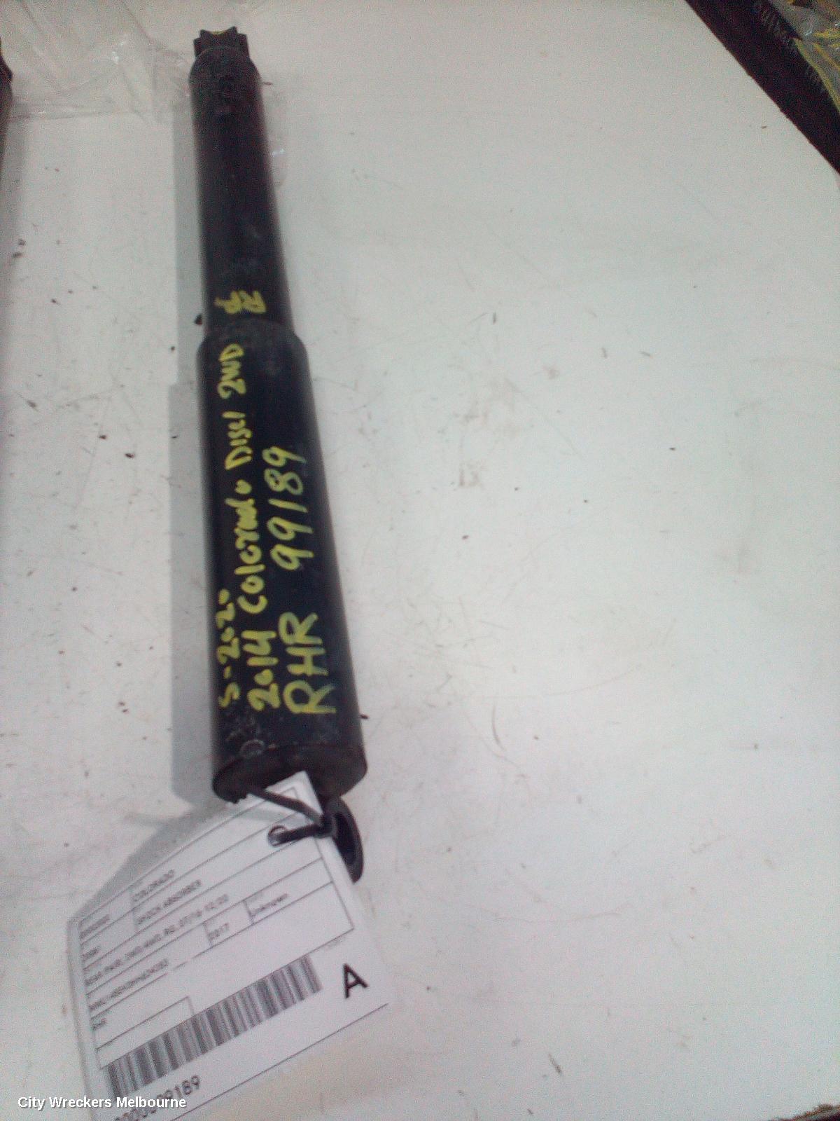 HOLDEN COLORADO SHOCK ABSORBER, REAR (PAIR), 2WD/4WD, RG, 07/2016 - 12/2020