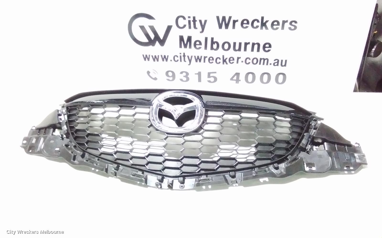 MAZDA CX5 GRILLE, RADIATOR GRILLE, KE, NON PARK SENSOR TYPE, 02/2012 - 12/2014