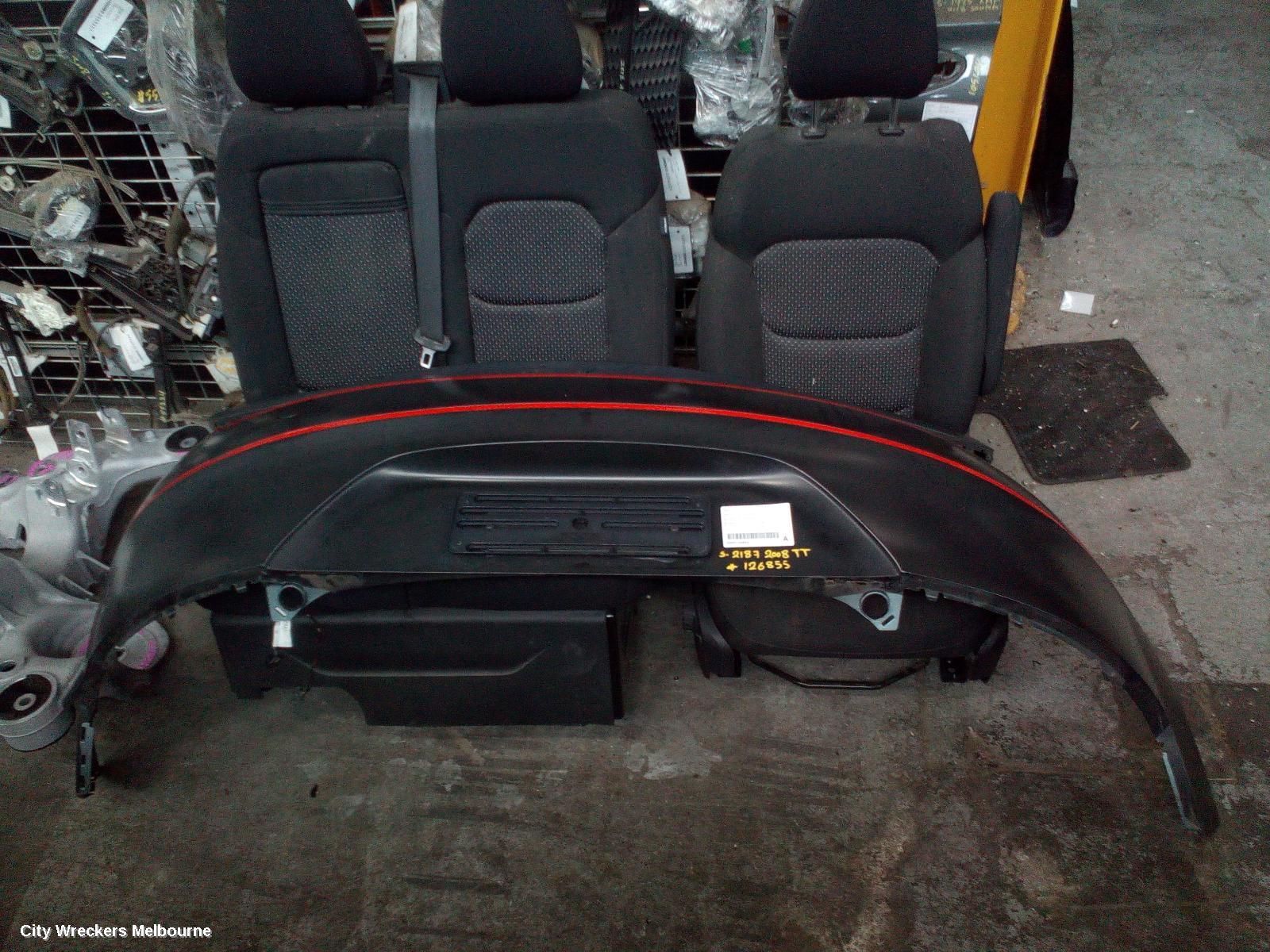 AUDI TT REAR BUMPER, 8J, CABRIO, NON PARK SENSOR TYPE, 03/2007 - 08/2010