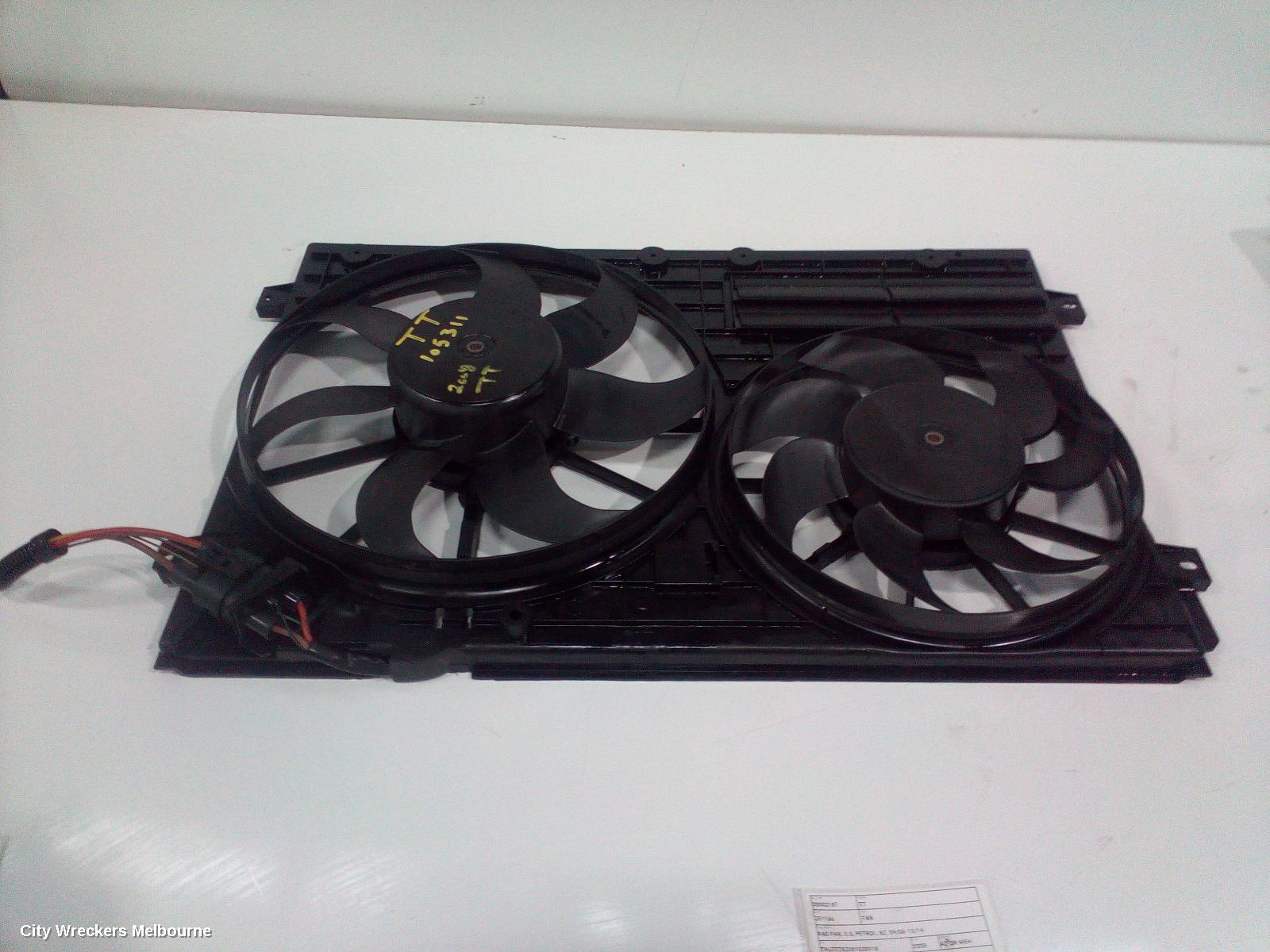 AUDI TT FAN, RAD FAN, 2.0, PETROL, 8J, 09/2006 - 12/2014