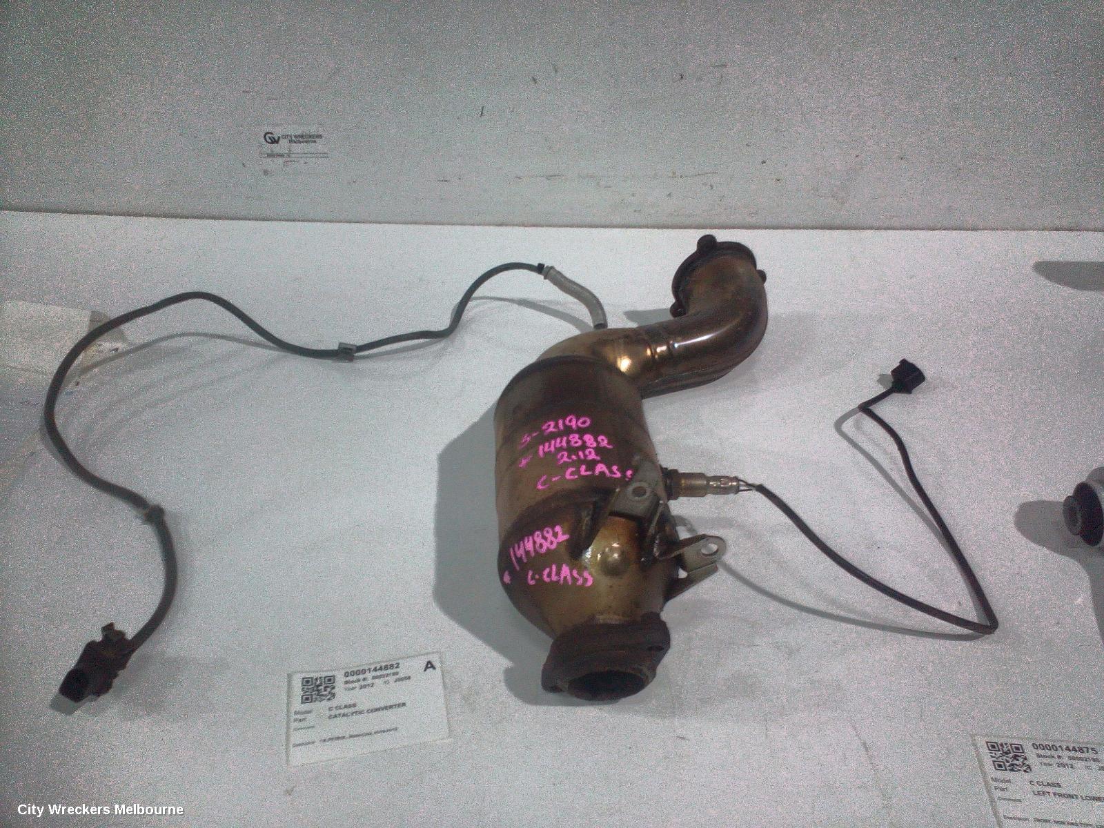 MERCEDES C CLASS CATALYTIC CONVERTER, 1.8, PETROL, W204/C204, 01/2010 - 01/2015