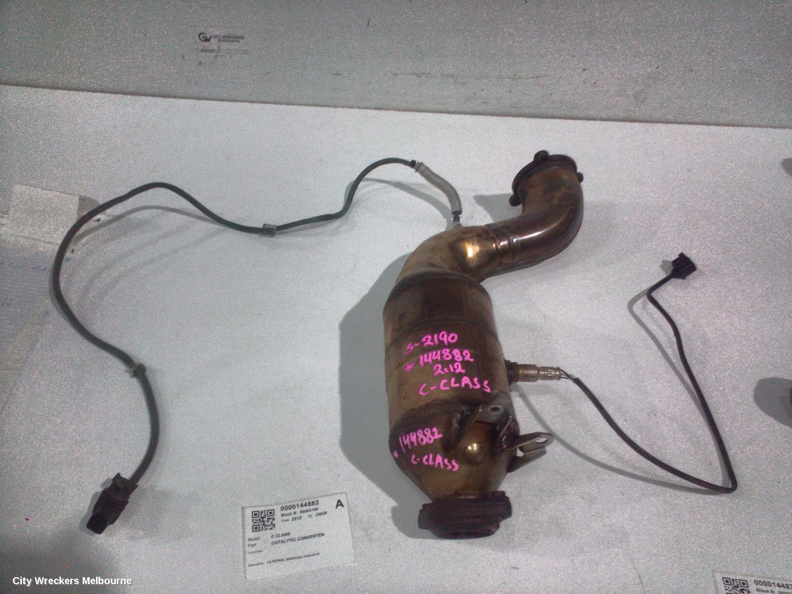 MERCEDES C CLASS CATALYTIC CONVERTER, 1.8, PETROL, W204/C204, 01/2010 - 01/2015