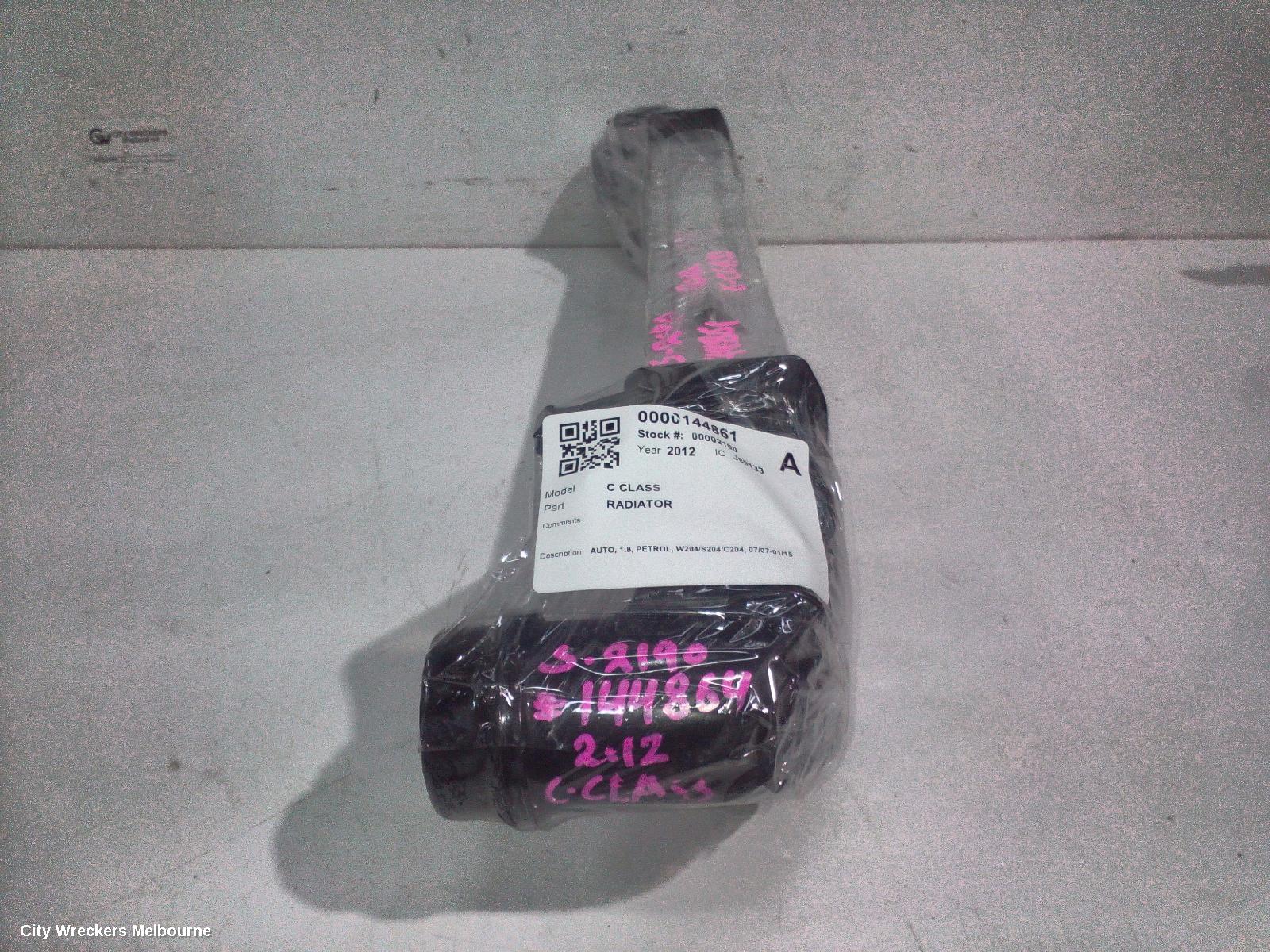 MERCEDES C CLASS RADIATOR, AUTO, 1.8, PETROL, W204/S204/C204, 07/2007 - 01/2015