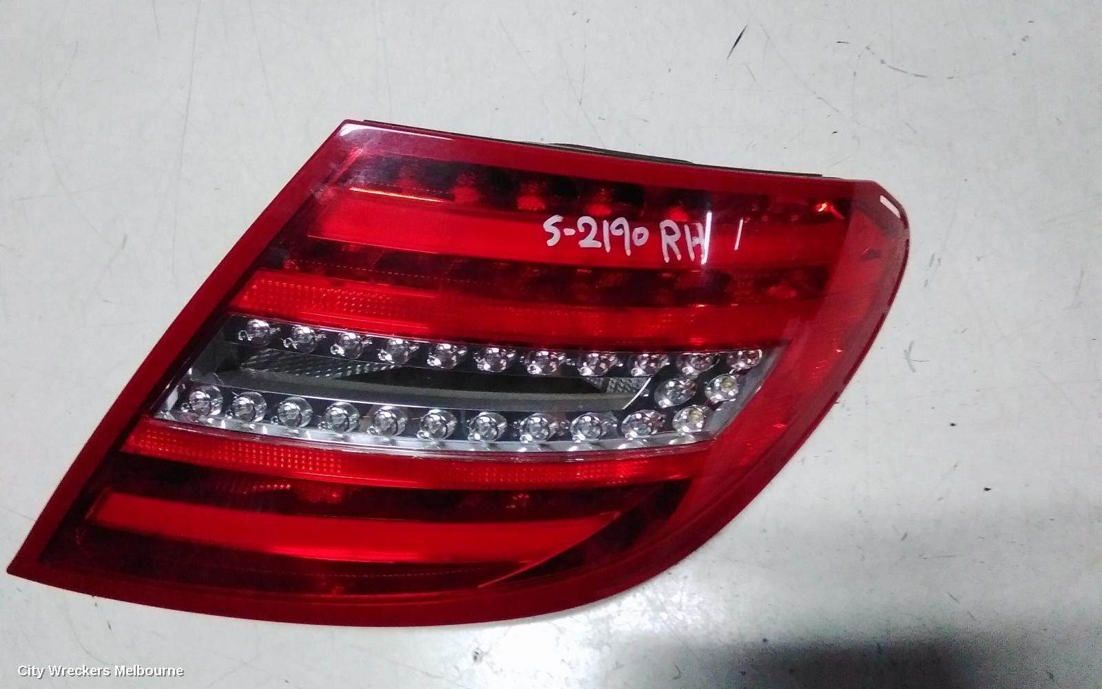 MERCEDES C CLASS RIGHT TAILLIGHT, W204, SEDAN, LED TYPE, 03/2011 - 07/2014