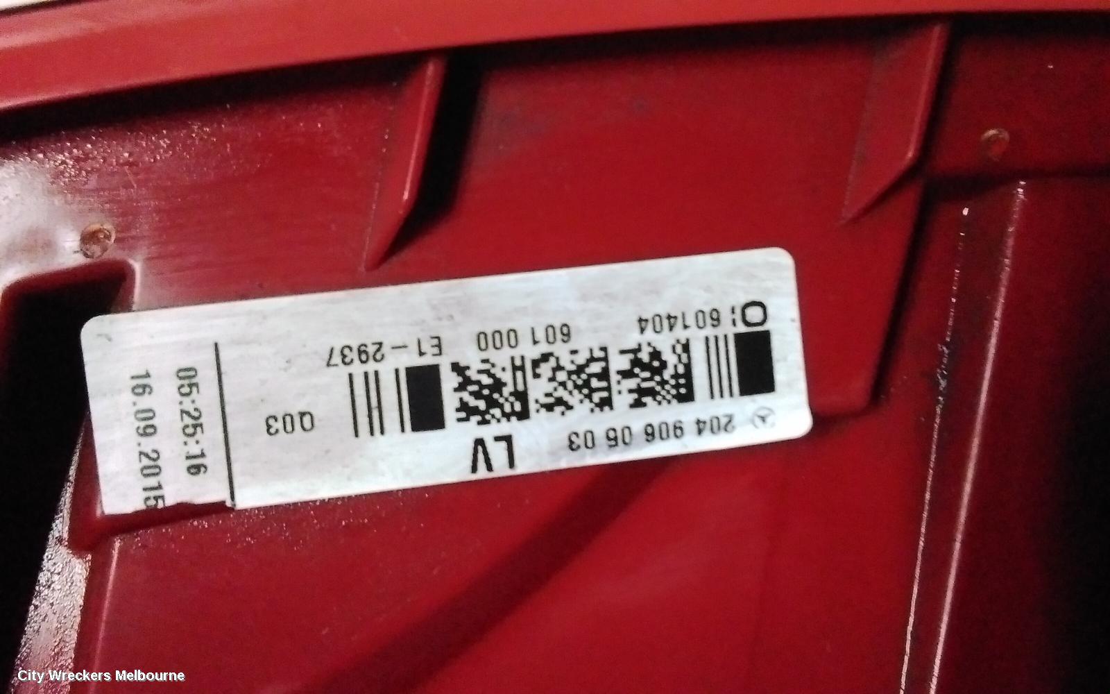 MERCEDES C CLASS RIGHT TAILLIGHT, W204, SEDAN, LED TYPE, 03/2011 - 07/2014