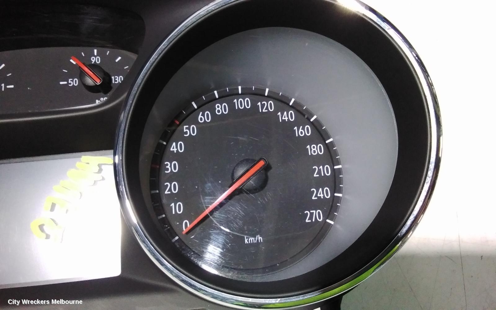 HOLDEN ASTRA INSTRUMENT CLUSTER, PETROL, AUTO T/M, BK, HATCH/WAGON, 09/2016 ONWARDS