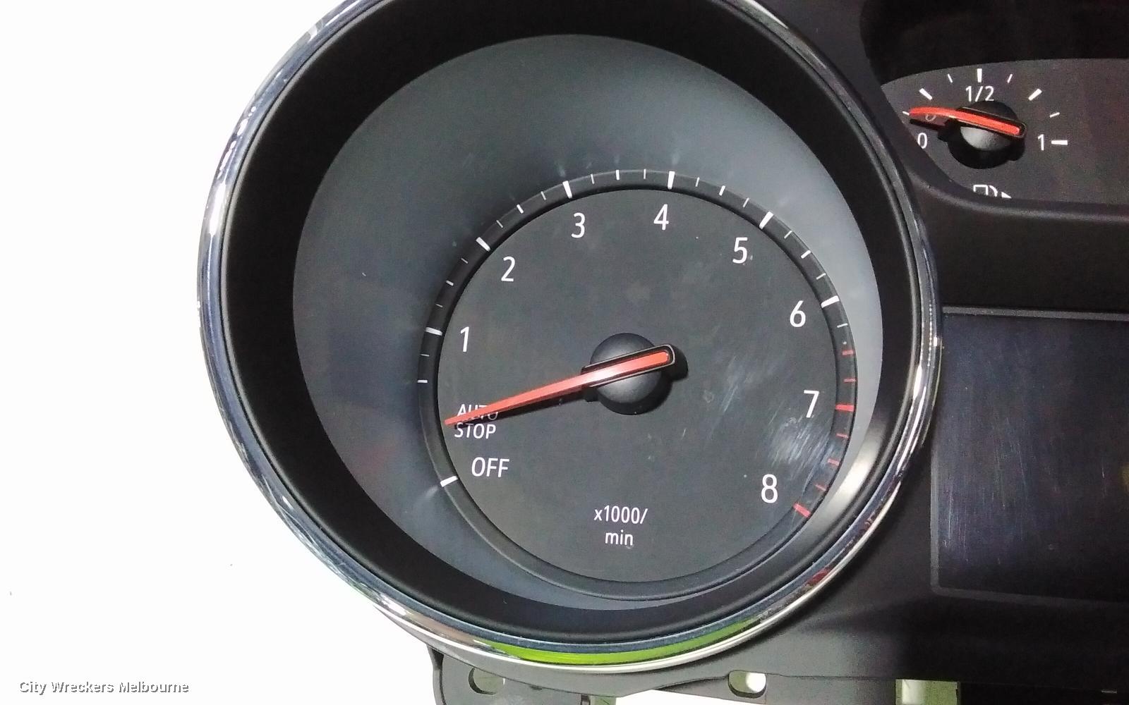HOLDEN ASTRA INSTRUMENT CLUSTER, PETROL, AUTO T/M, BK, HATCH/WAGON, 09/2016 ONWARDS