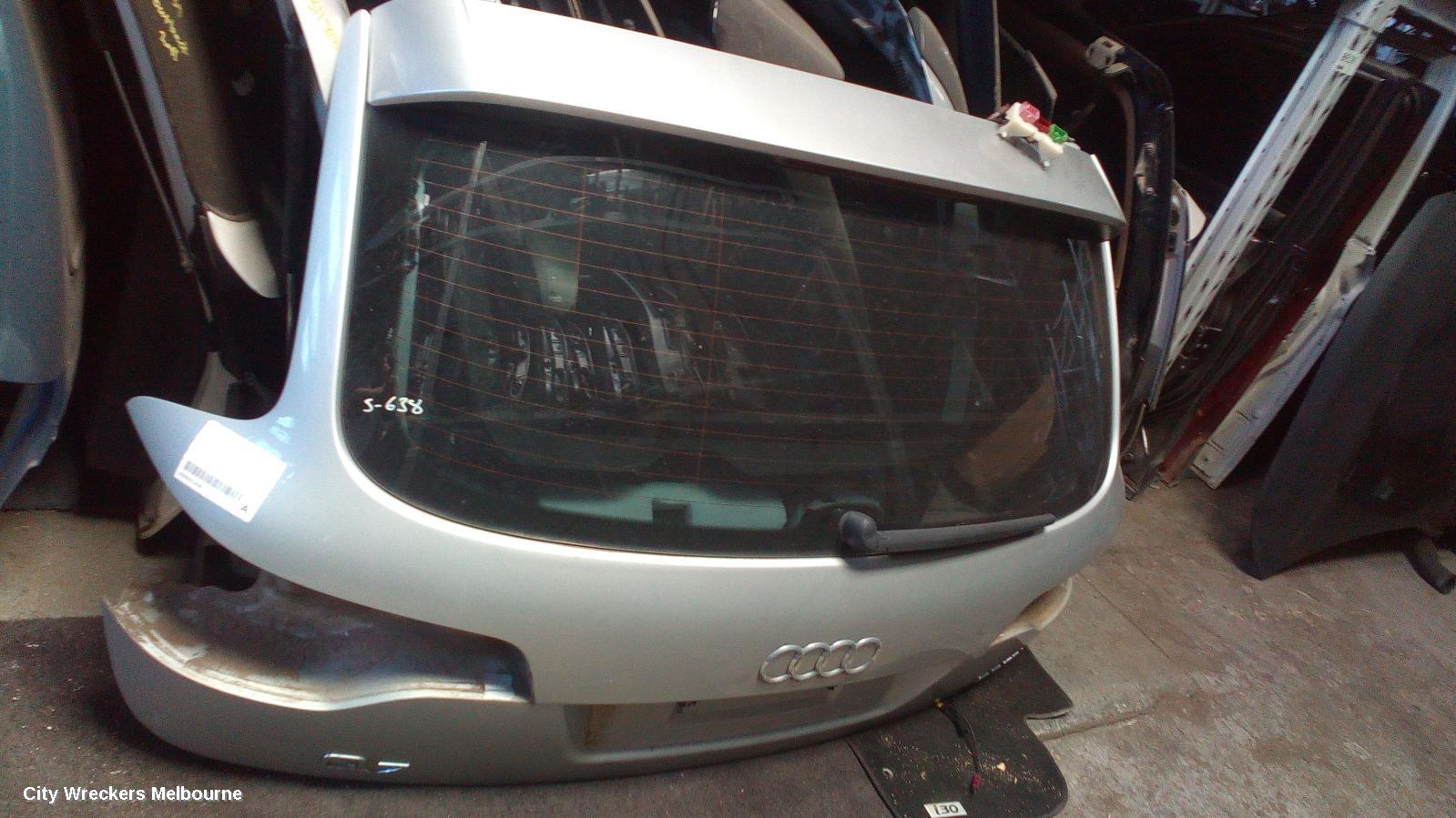 AUDI Q7 BOOTLID/TAILGATE, TAILGATE, 4L, SPOILERED TYPE, 09/2006 - 09/2009