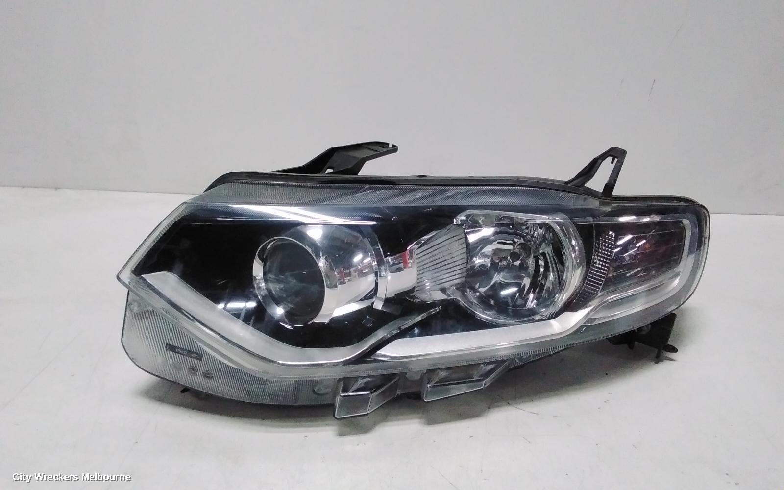 FORD TERRITORY LEFT HEADLAMP, SZ MKI, TITANIUM, 04/2011 - 09/2014