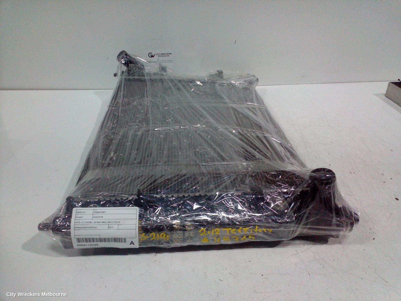 FORD TERRITORY RADIATOR, AUTO, 2.7, DIESEL, SZ MKI-MKII, 04/2011 - 12/2016