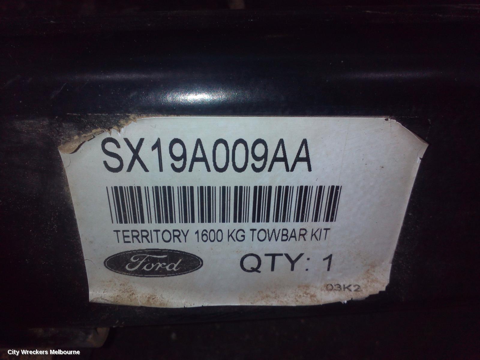 FORD TERRITORY TOWBAR, SX-SZ, 1600KG, FLAT TONGUE TYPE, 05/2004 - 10/2016