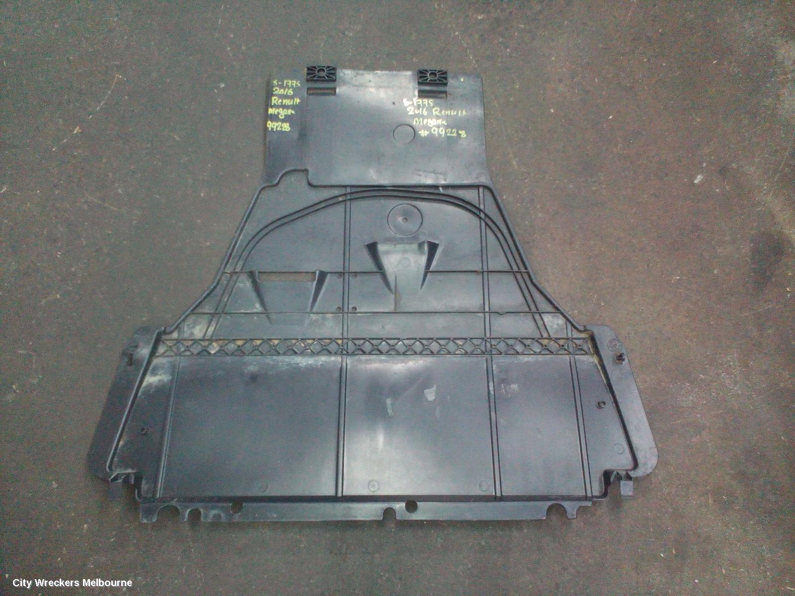 RENAULT MEGANE LOWER ENGINE SPLASH TRAY, GEN 4, 06/2016 - 02/2020