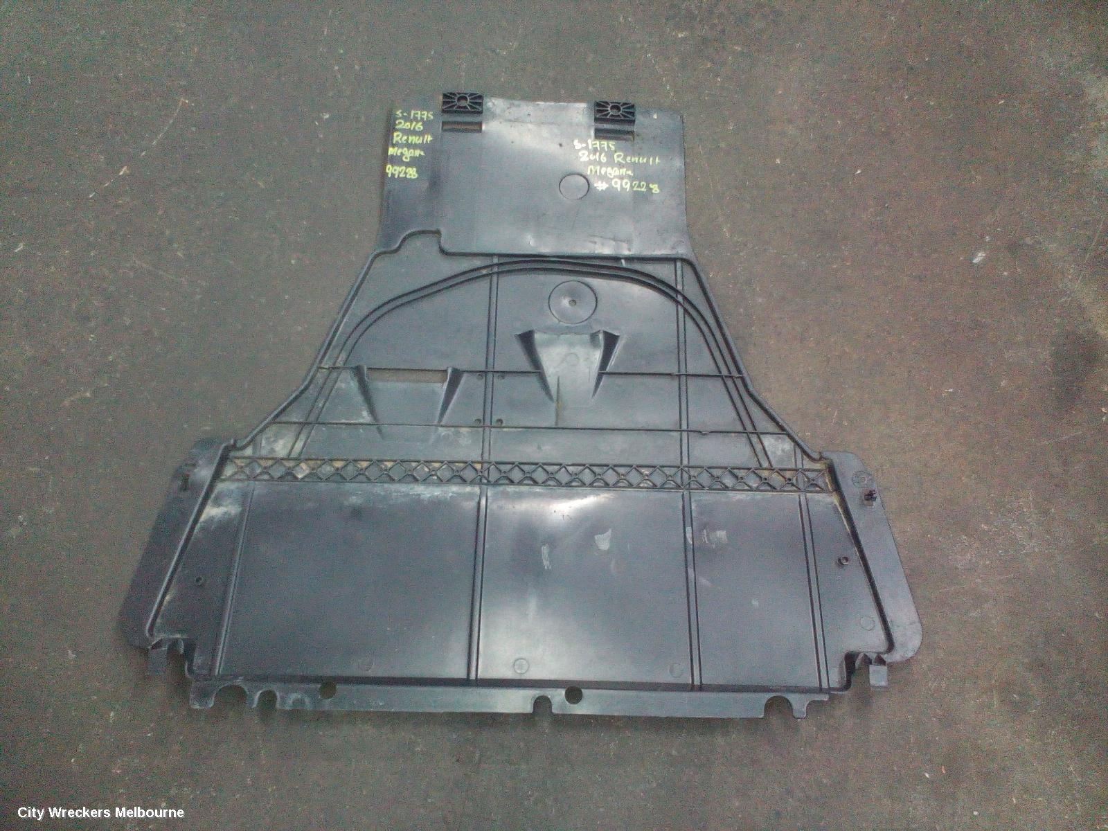 RENAULT MEGANE LOWER ENGINE SPLASH TRAY, GEN 4, 06/2016 - 02/2020