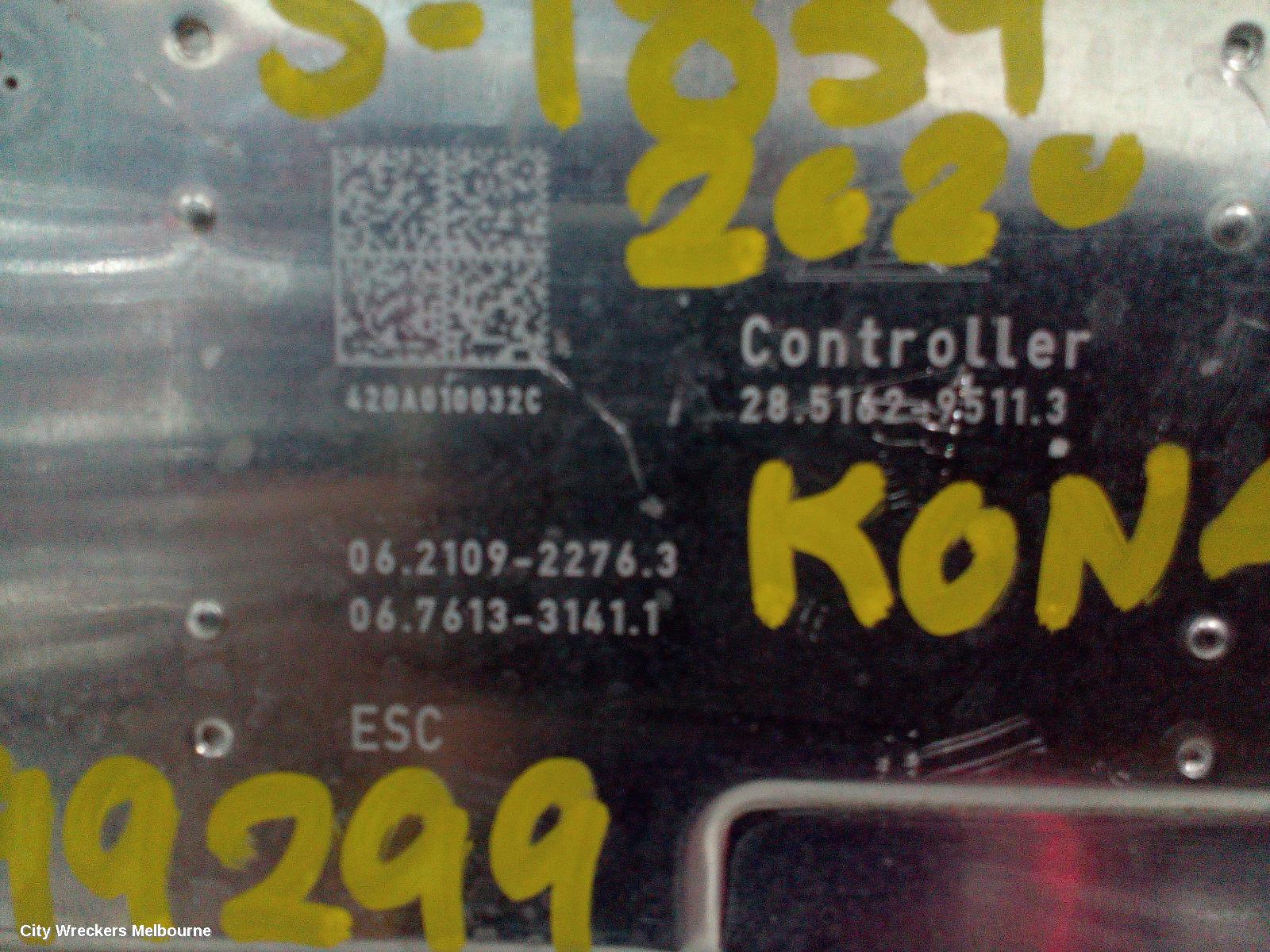 HYUNDAI KONA ABS PUMP/MODULATOR, OS, P/N 58900J9910, 09/2017 ONWARDS