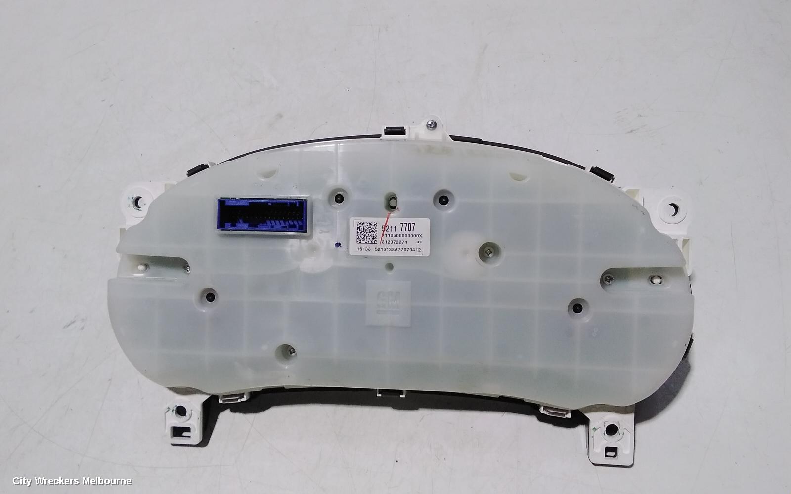 HOLDEN COLORADO INSTRUMENT CLUSTER, AUTO T/M, RG, 07/2016 - 12/2020
