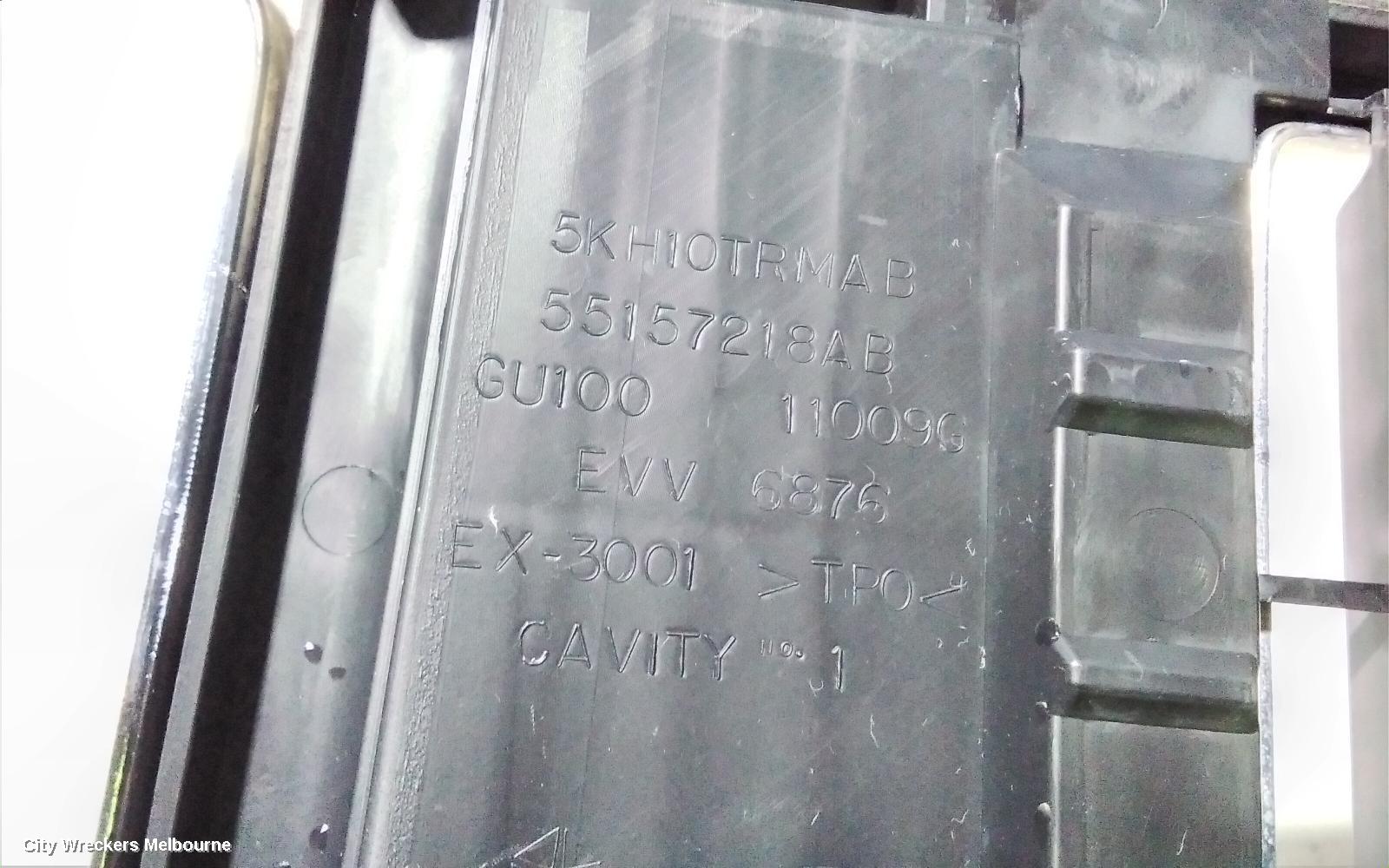 JEEP CHEROKEE GRILLE, KK, CHROME, 11/2007 - 10/2012