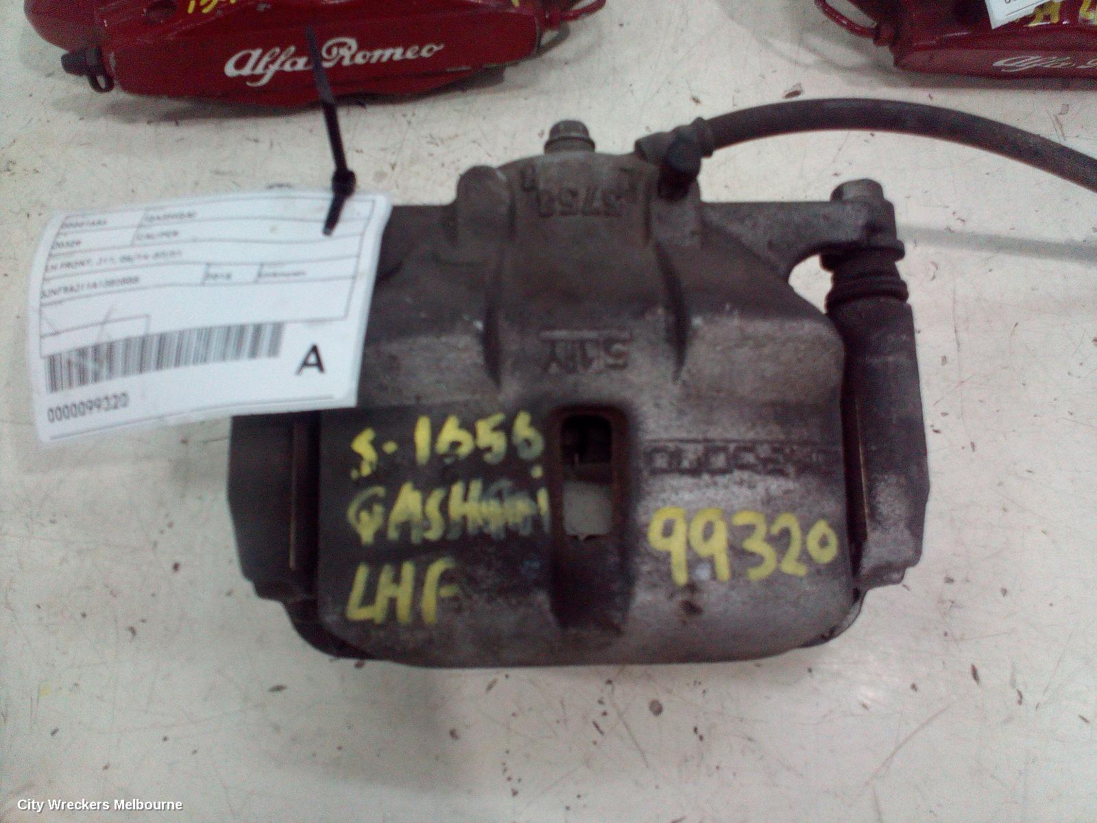 NISSAN QASHQAI CALIPER, LH FRONT, J11, 06/2014 - 07/2021