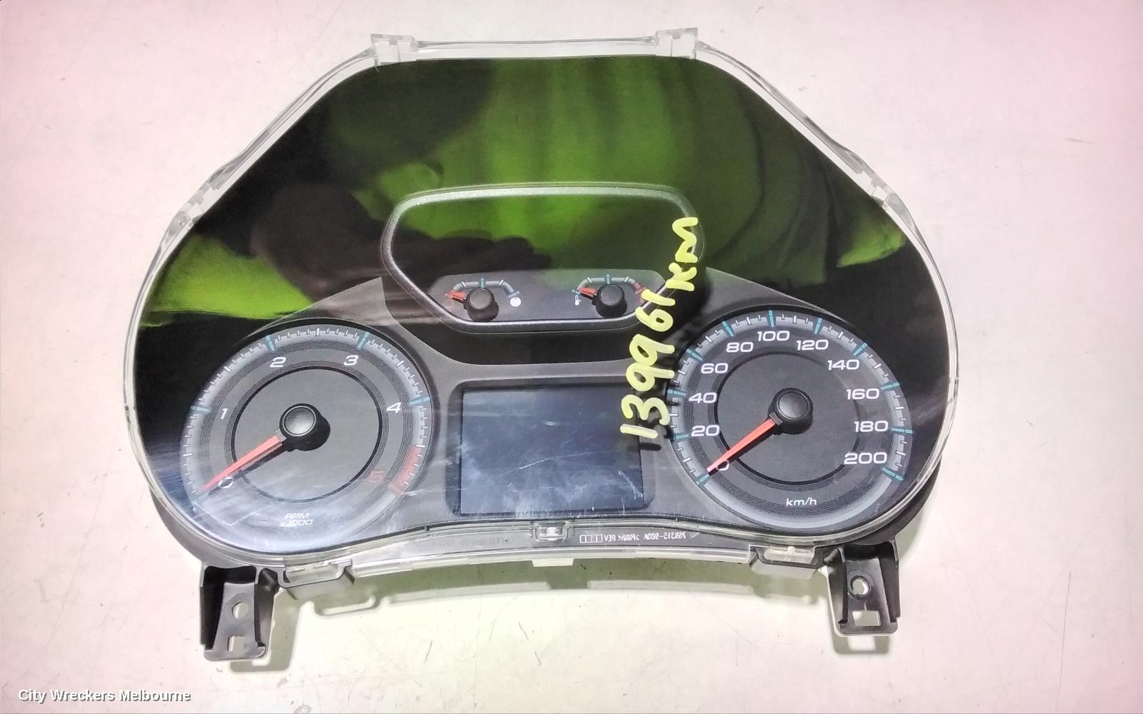 HOLDEN COLORADO INSTRUMENT CLUSTER, AUTO T/M, RG, 07/2016 - 12/2020