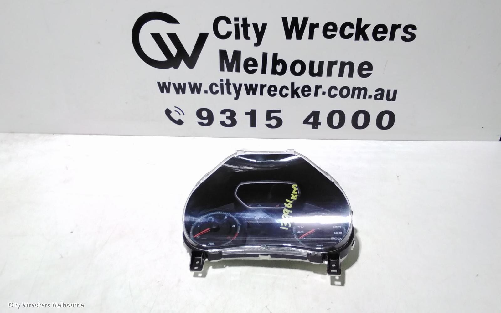 HOLDEN COLORADO INSTRUMENT CLUSTER, AUTO T/M, RG, 07/2016 - 12/2020