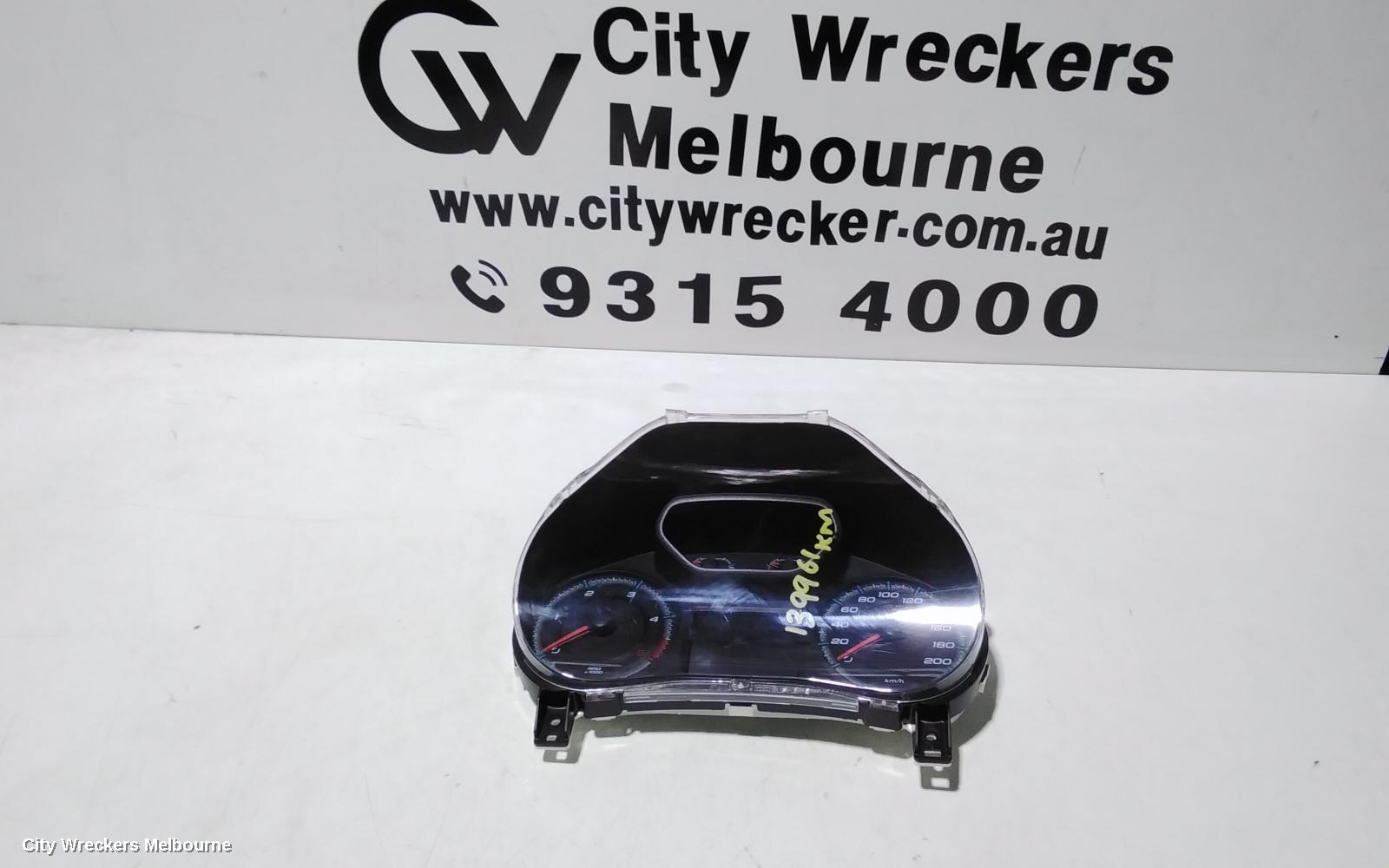 HOLDEN COLORADO INSTRUMENT CLUSTER, AUTO T/M, RG, 07/2016 - 12/2020