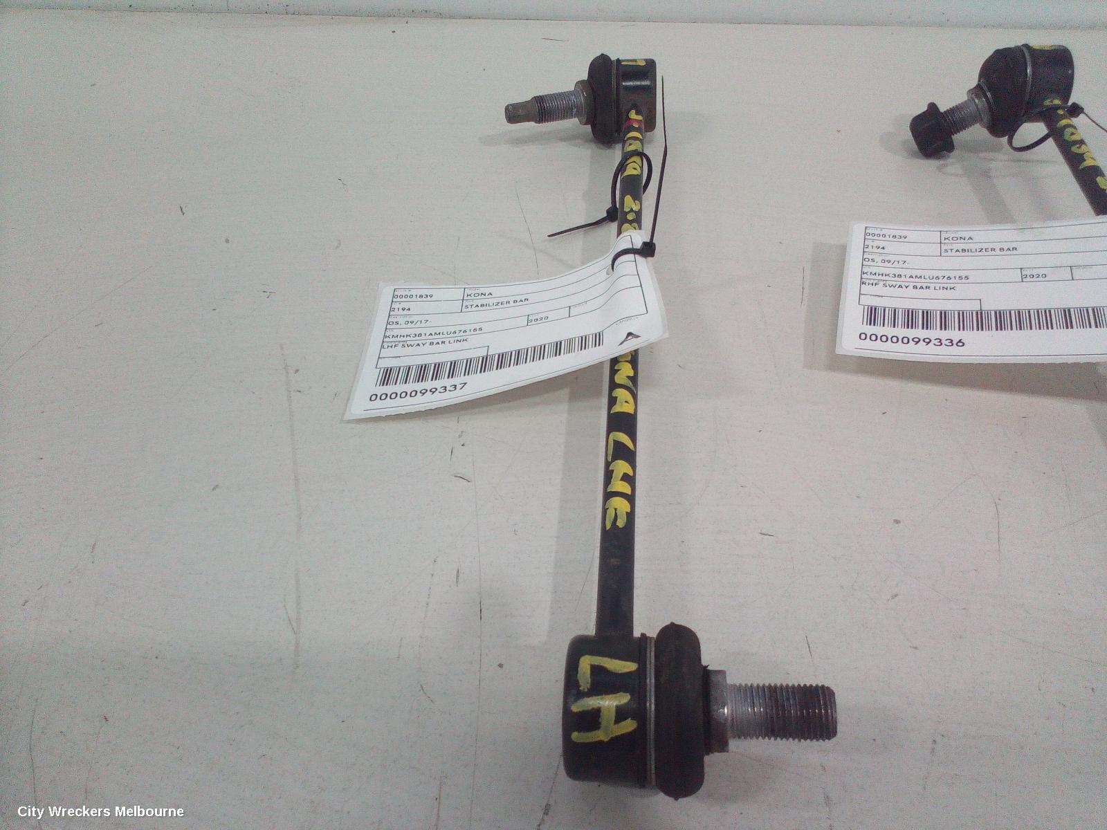HYUNDAI KONA STABILISER BAR, OS, 09/2017 - 07/2023