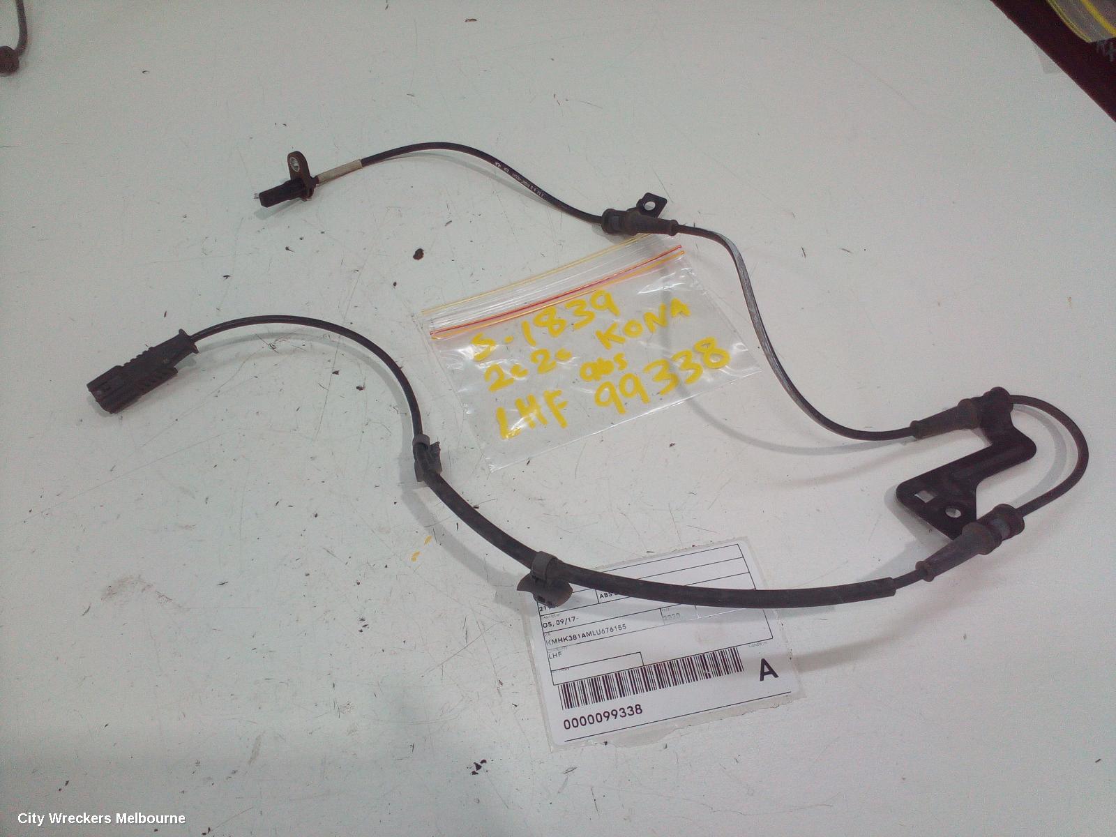 HYUNDAI KONA ABS SENSOR, LH FRONT, OS, 09/2017 ONWARDS