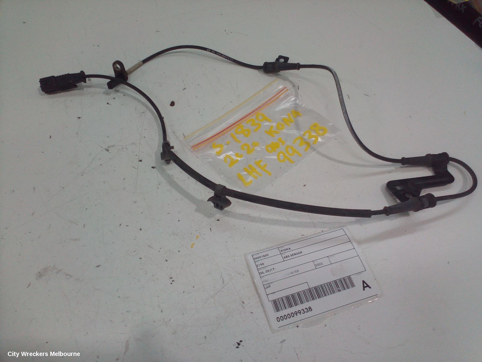 HYUNDAI KONA ABS SENSOR, LH FRONT, OS, 09/2017 ONWARDS