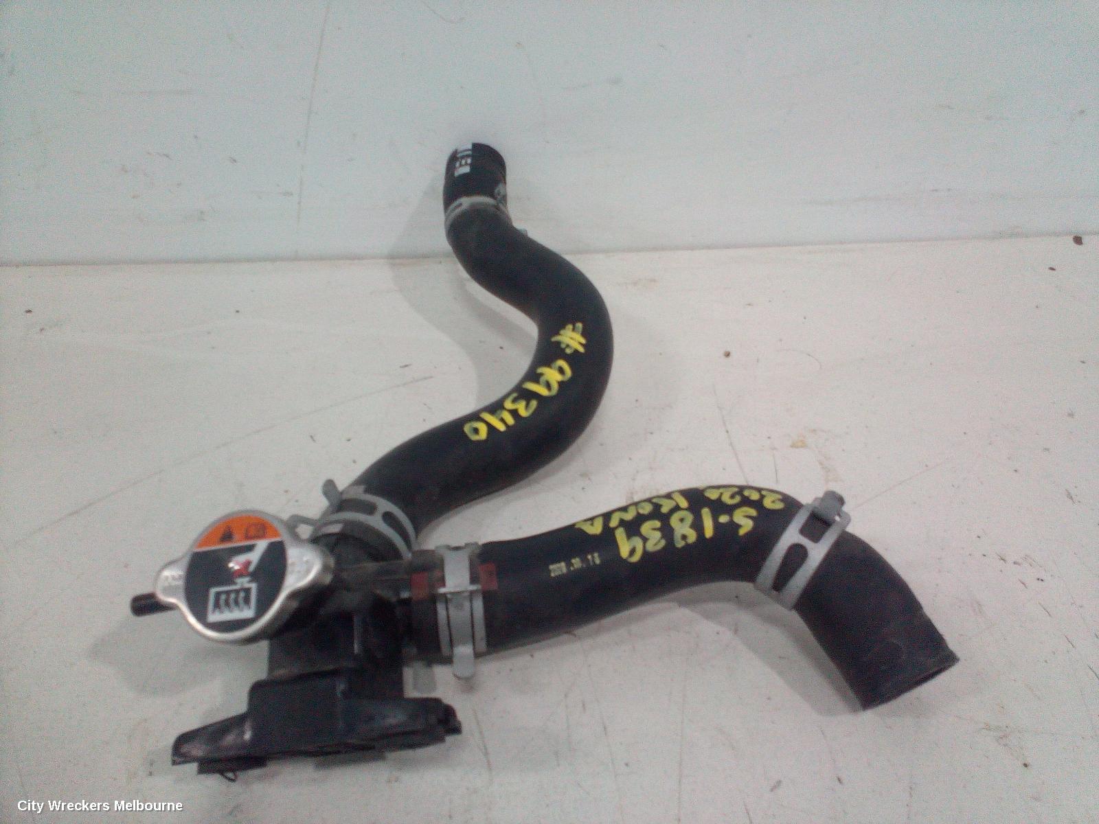 HYUNDAI KONA WATER PIPES/OUTLETS, OS, 09/2017 - 07/2023