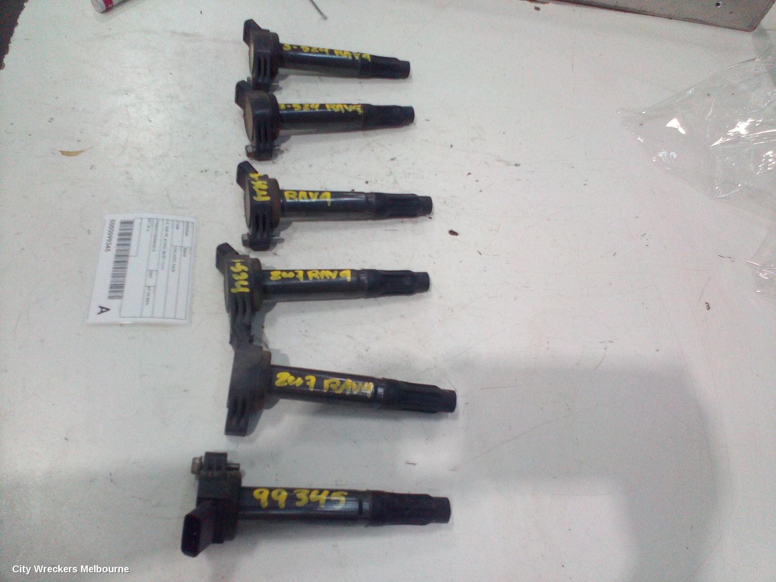 TOYOTA RAV4 COIL/COIL PACK, 3.5, 2GR-FE, ACA33, 08/2007 - 11/2012
