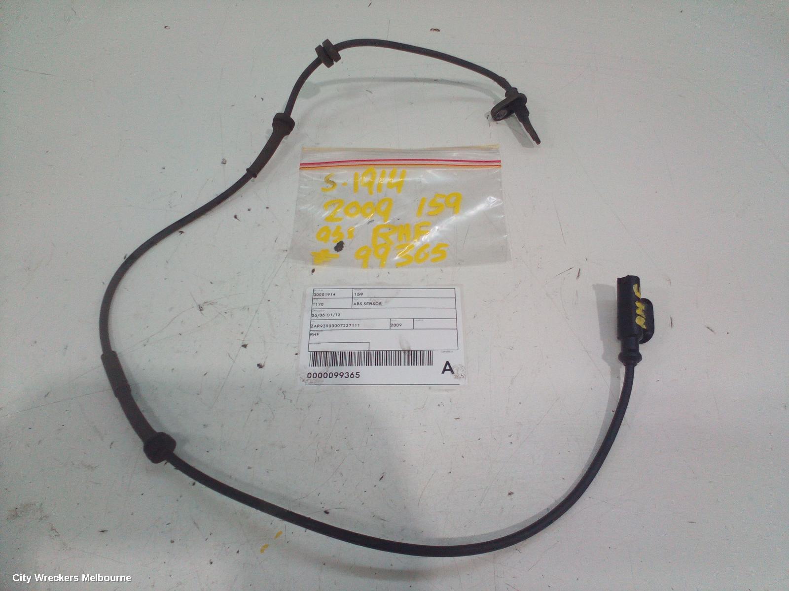 ALFA ROMEO 159 ABS SENSOR, 06/2006 - 01/2012