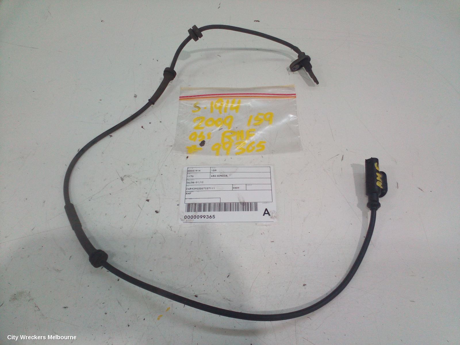 ALFA ROMEO 159 ABS SENSOR, 06/2006 - 01/2012