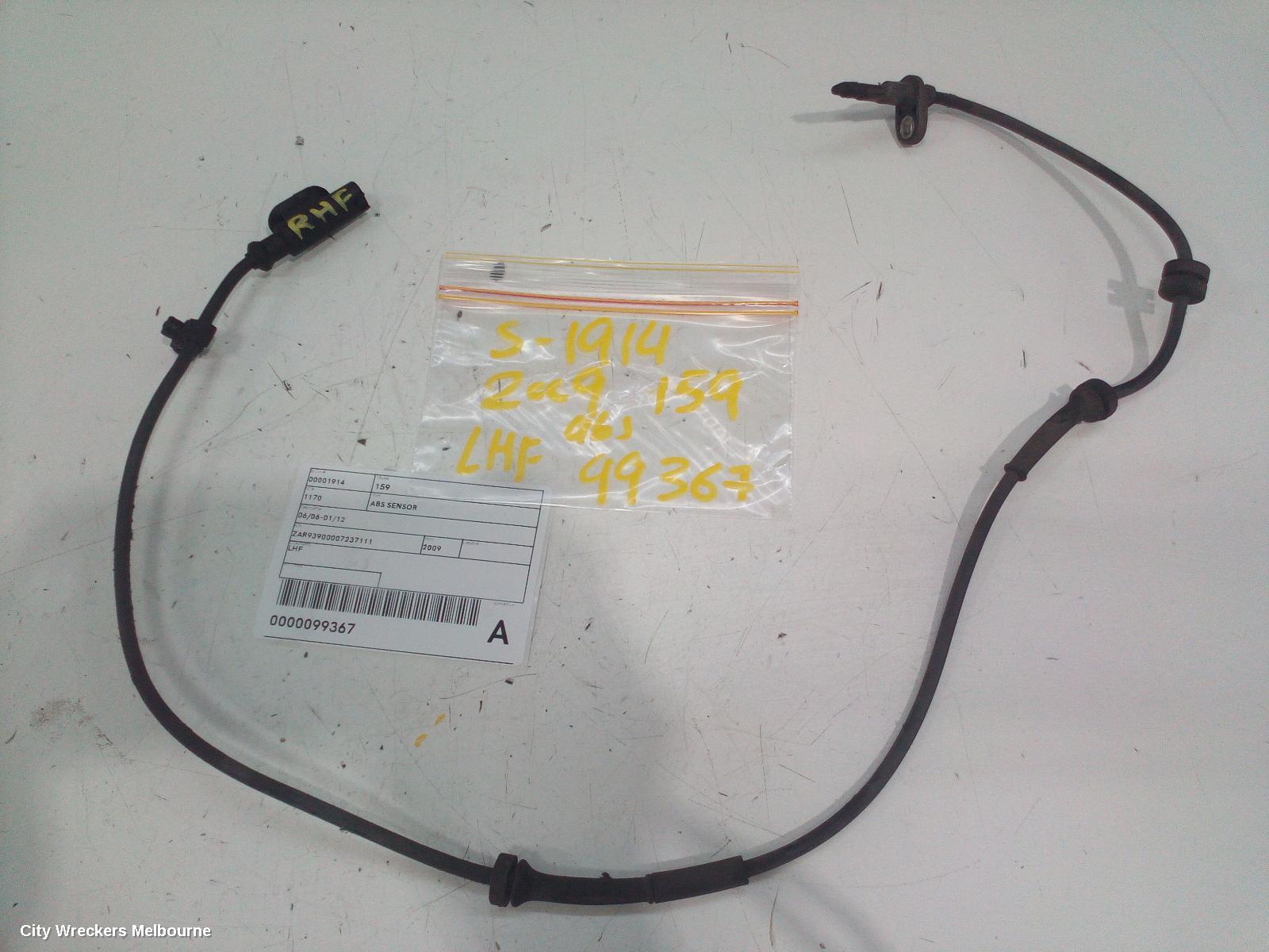 ALFA ROMEO 159 ABS SENSOR, 06/2006 - 01/2012