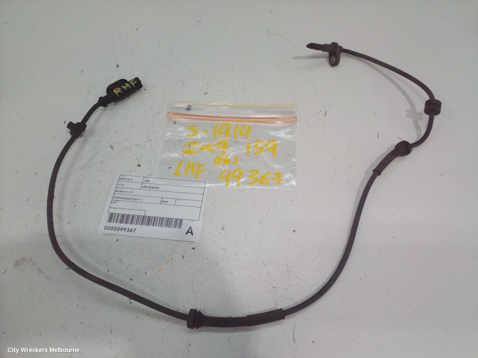 ALFA ROMEO 159 ABS SENSOR, 06/2006 - 01/2012