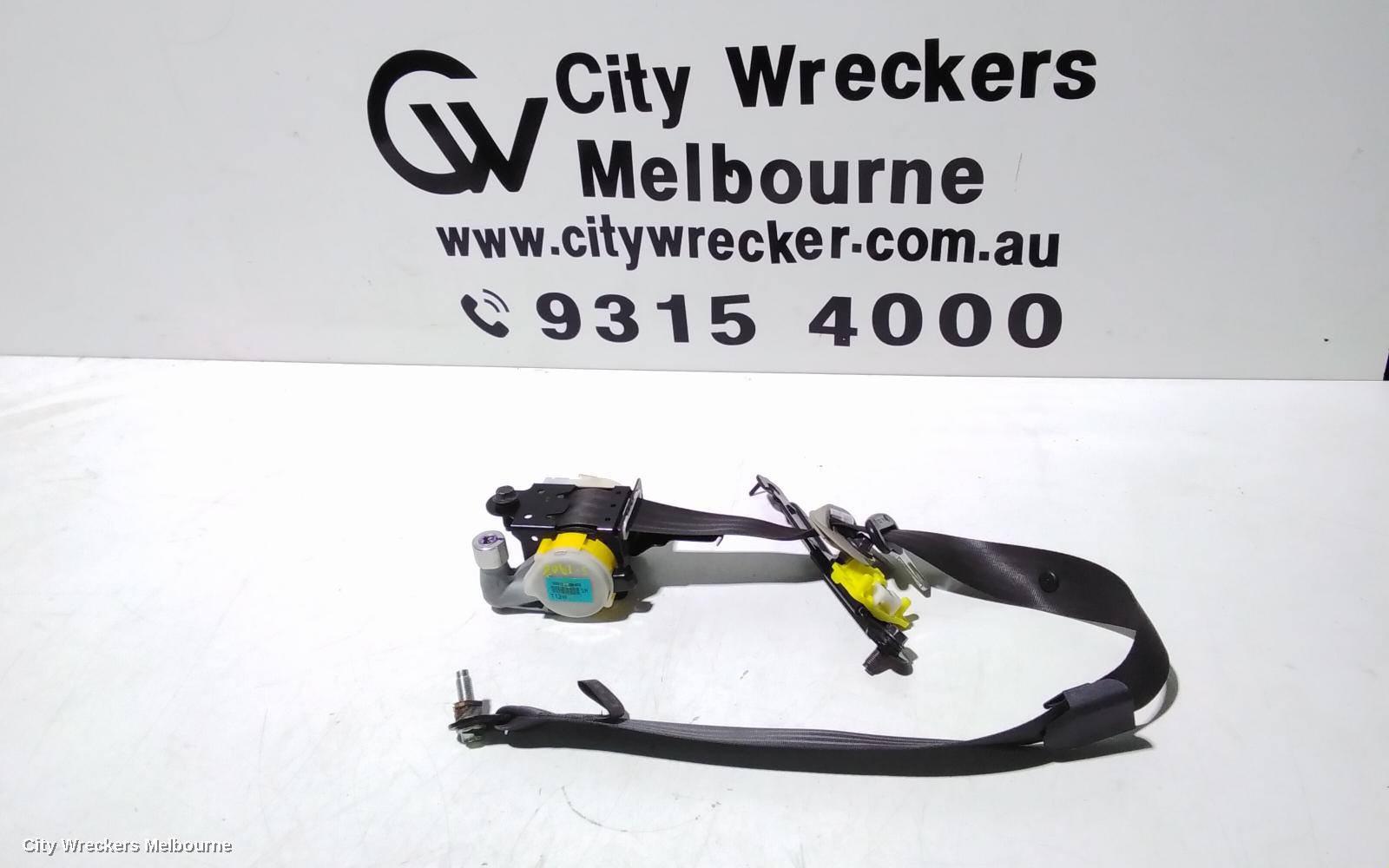 KIA CERATO SEATBELT/STALK, LH FRONT, SEAT BELT ONLY, TD, SEDAN/HATCH, 10/2008 - 06/2013