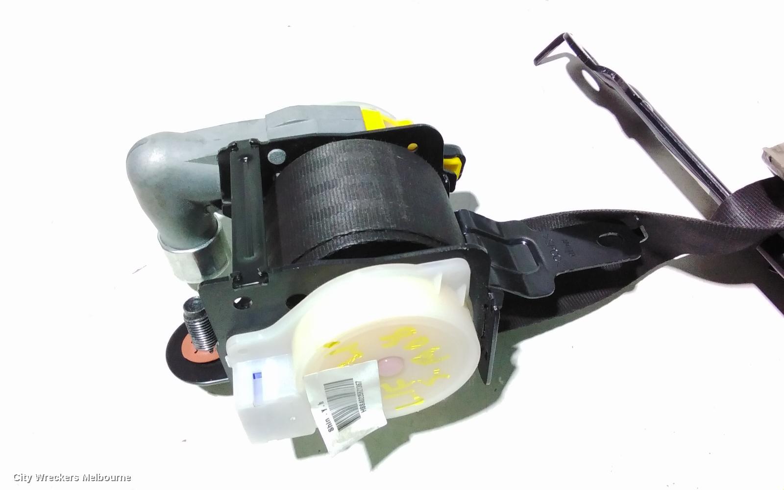 KIA CERATO SEATBELT/STALK, LH FRONT, SEAT BELT ONLY, TD, SEDAN/HATCH, 10/2008 - 06/2013