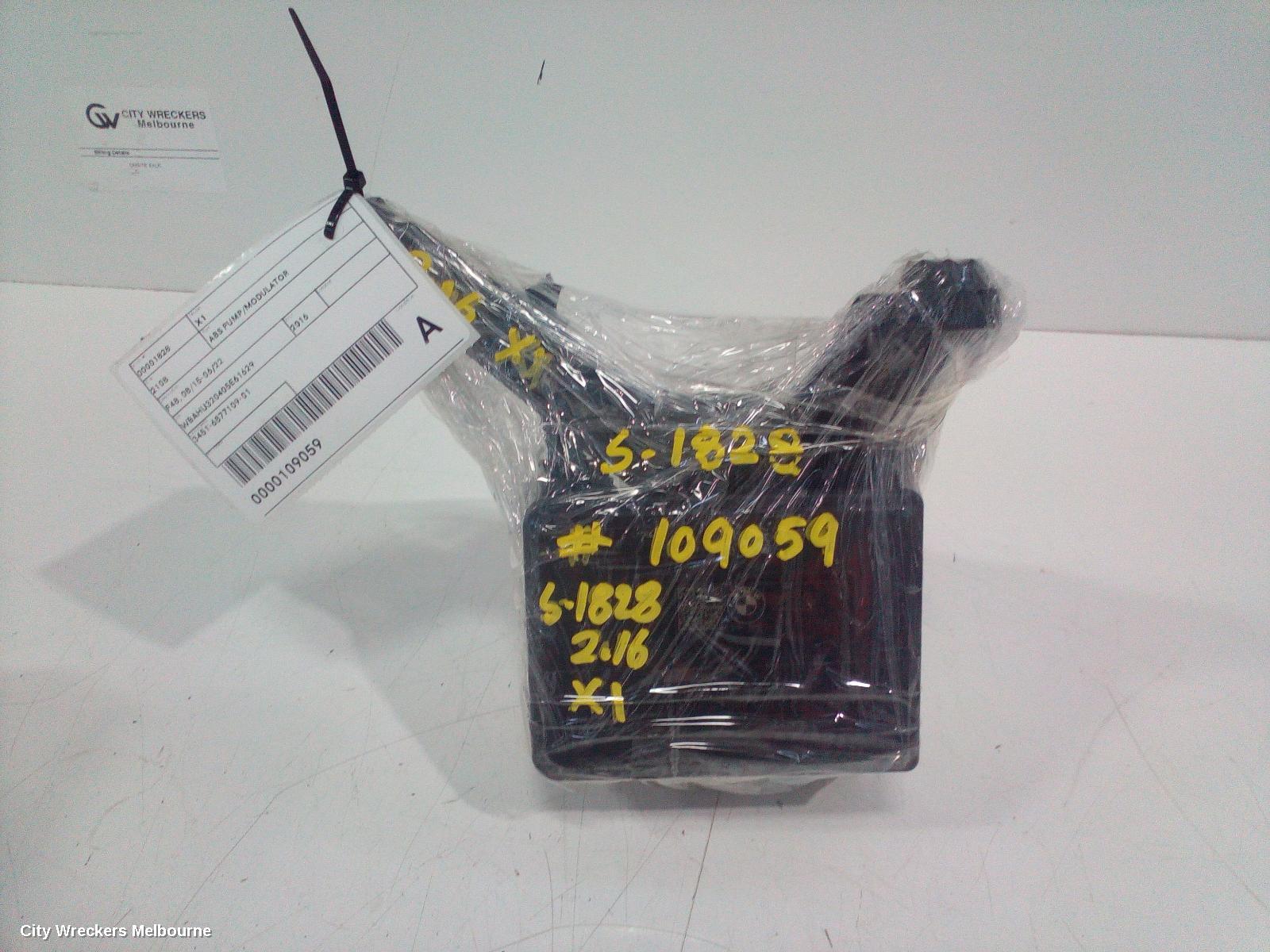 BMW X1 ABS PUMP/MODULATOR, F48, P/N 34516877111, 08/2015 - 06/2022