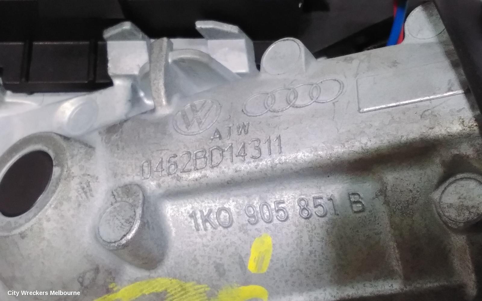 VOLKSWAGEN TIGUAN IGNITION W/ KEY, 5N, PETROL, AUTO T/M, 05/2008 - 08/2016