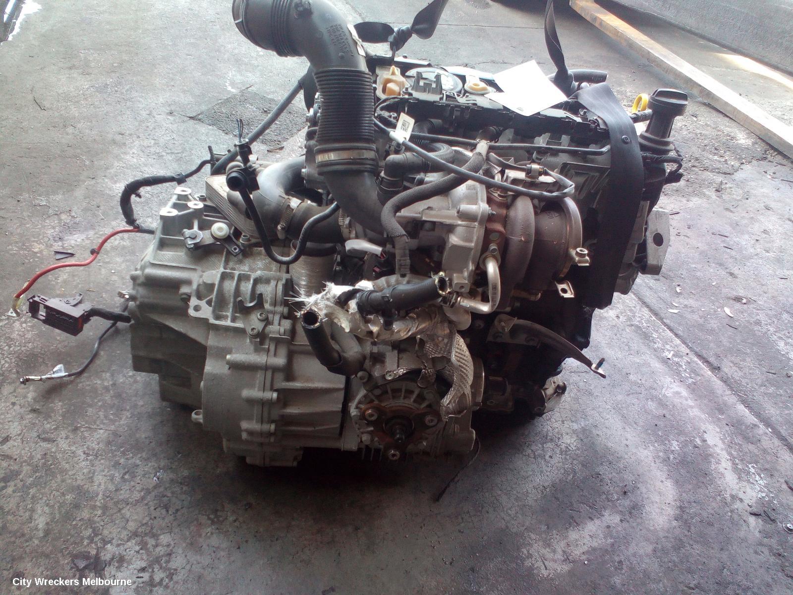 VOLKSWAGEN TIGUAN ENGINE, PETROL, 2.0, TURBO, CZPA CODE, 5NA, 06/2016 ONWARDS