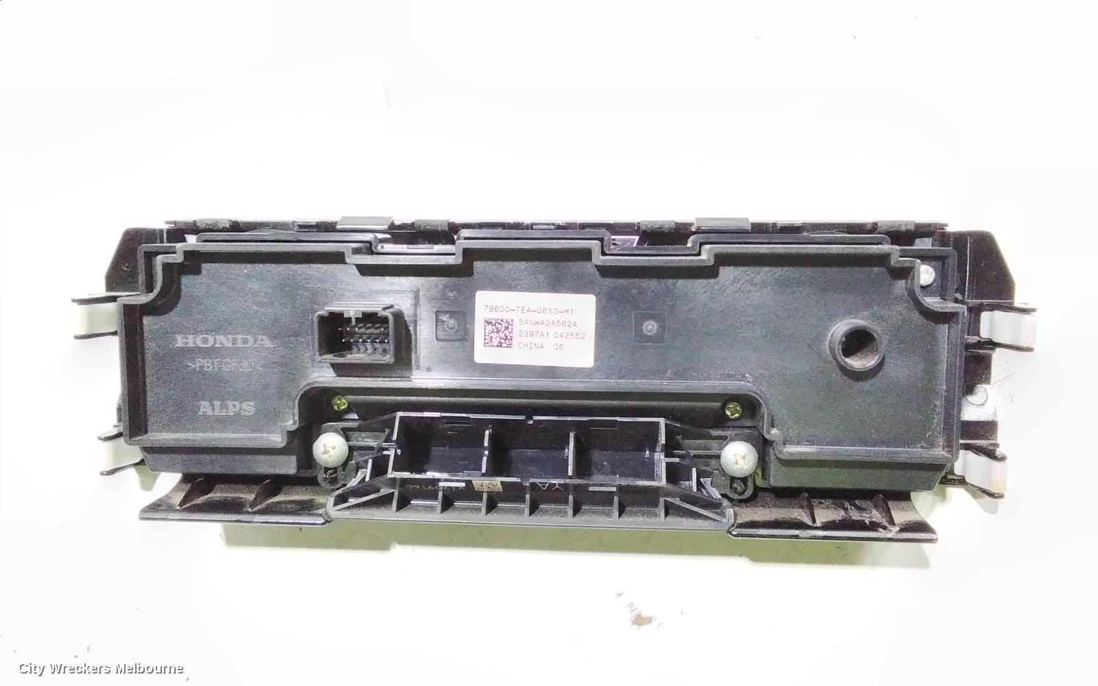 HONDA CIVIC HEATER/AC CONTROLS, 10TH GEN, SINGLE ZONE CLIMATE CONTROL TYPE, 05/2016 - 08/2021
