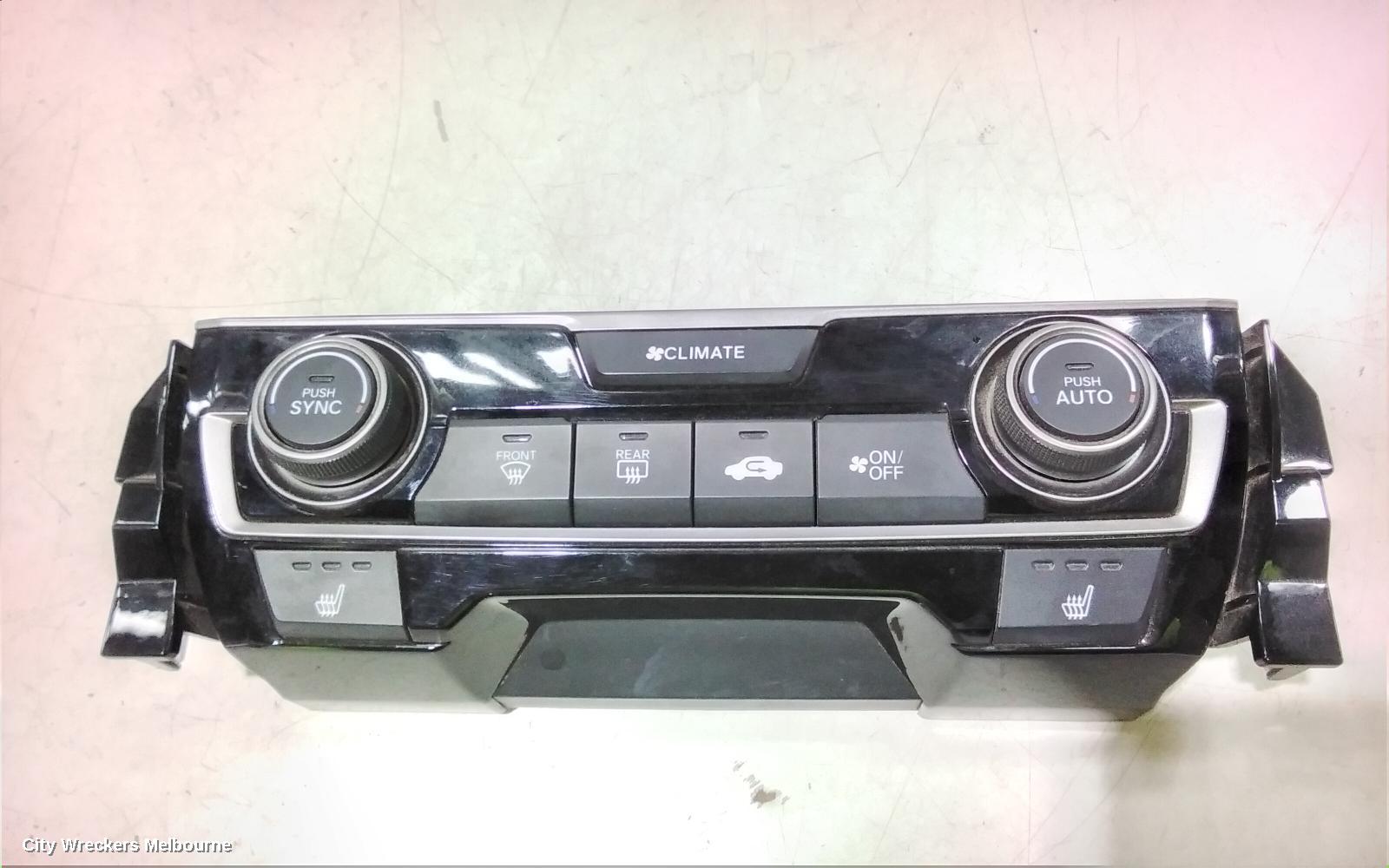 HONDA CIVIC HEATER/AC CONTROLS, 10TH GEN, SINGLE ZONE CLIMATE CONTROL TYPE, 05/2016 - 08/2021