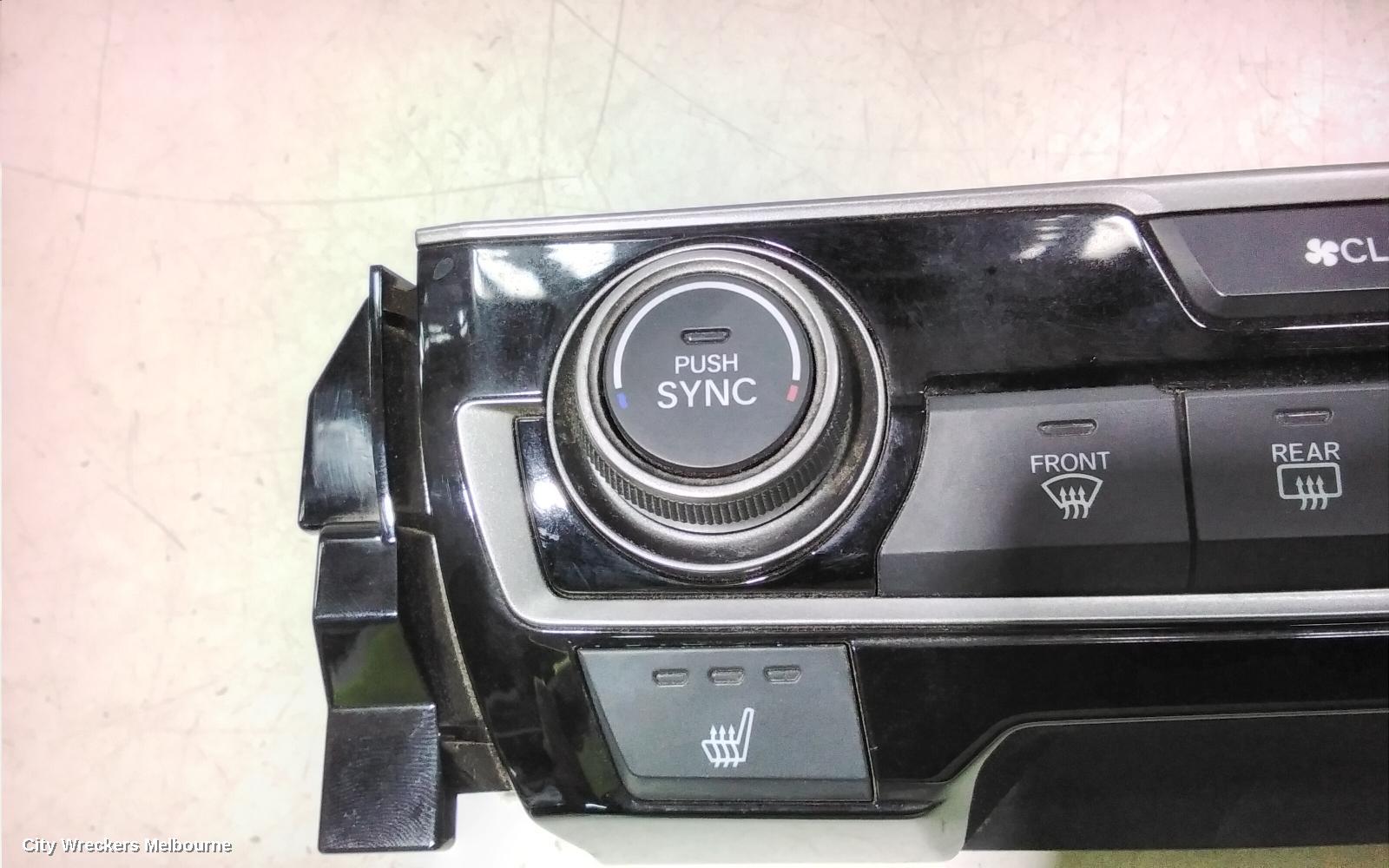 HONDA CIVIC HEATER/AC CONTROLS, 10TH GEN, SINGLE ZONE CLIMATE CONTROL TYPE, 05/2016 - 08/2021