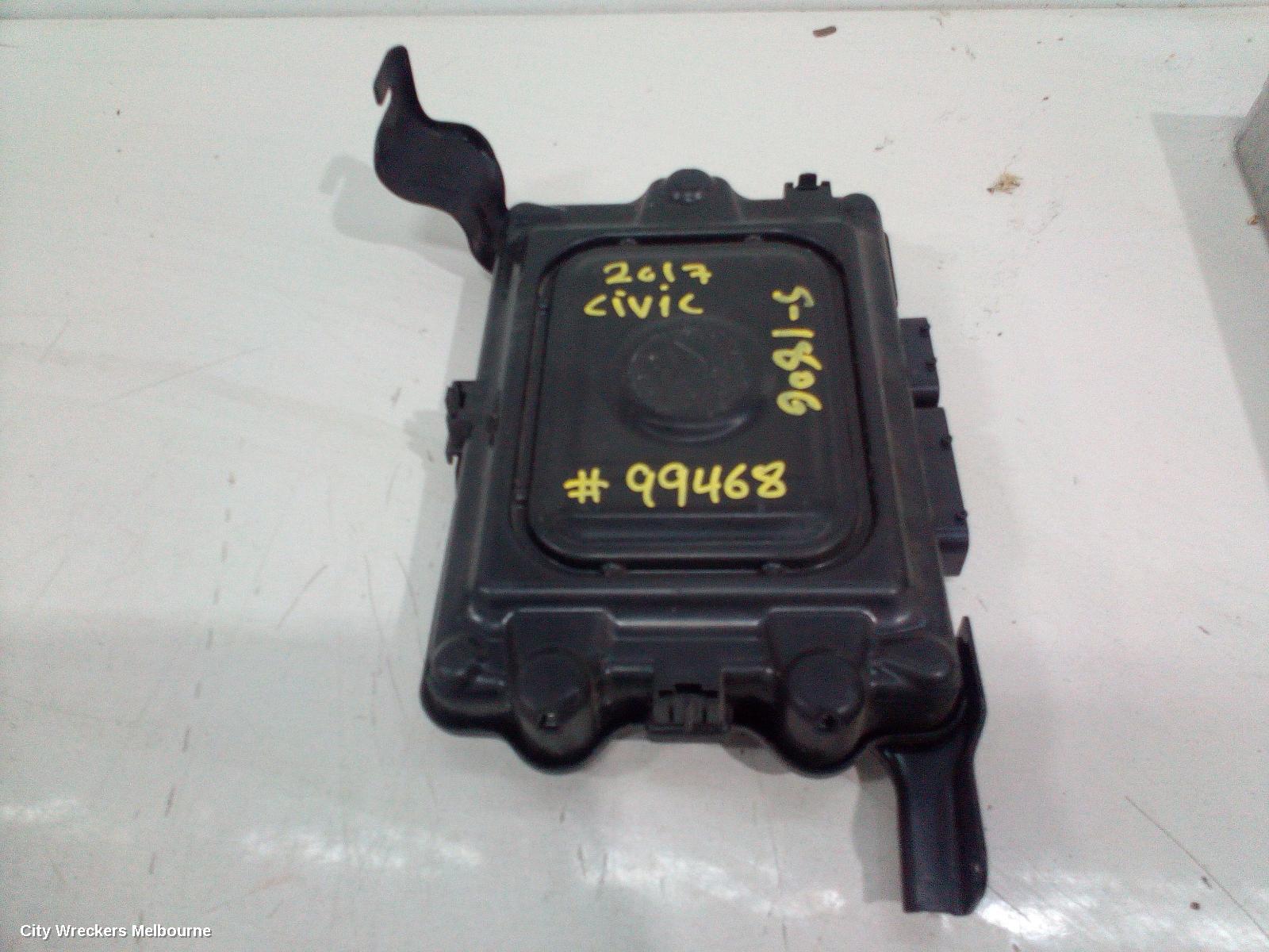 HONDA CIVIC ECU, 10TH GEN, ENGINE ECU, 1.5, PETROL, TURBO, ECU ONLY, 05/2016 - 08/2021