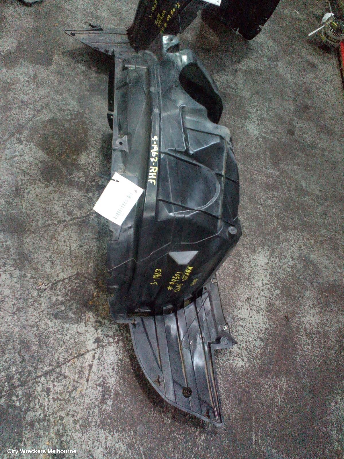 SUZUKI VITARA RIGHT GUARD LINER, VITARA, LY (VIN TSM), FRONT, 06/2015 ONWARDS