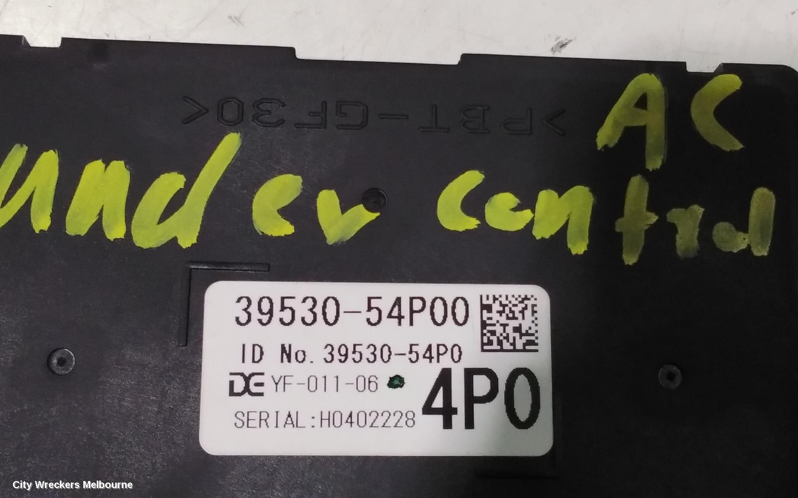 SUZUKI VITARA, VITARA, LY (VIN TSM), 06/2015 ONWARDS, 3953054P00   CLIMATE CONTROL MODULE ~ : 99511