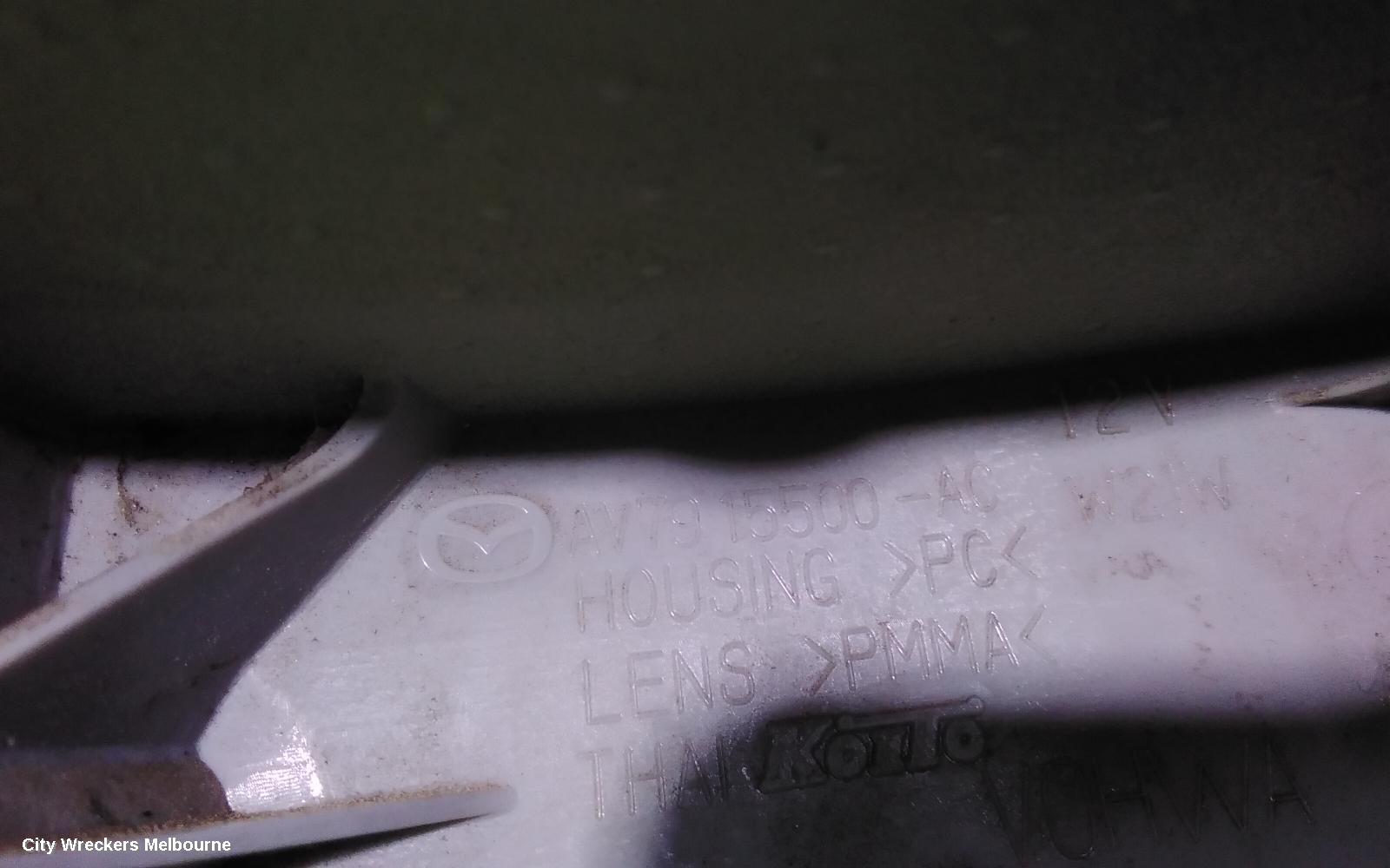 MAZDA BT50 RIGHT TAILLIGHT, UP-UR, UTE, LOWER, 10/2011 - 06/2020